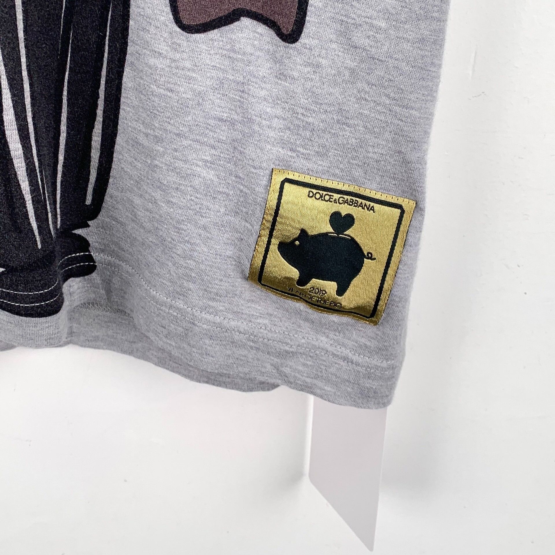 Dolce & Gabbana Dolce & Gabbana Pig Graphic T-Shirt EU 48 Size US M / EU 48-50 / 2 - 6 Thumbnail