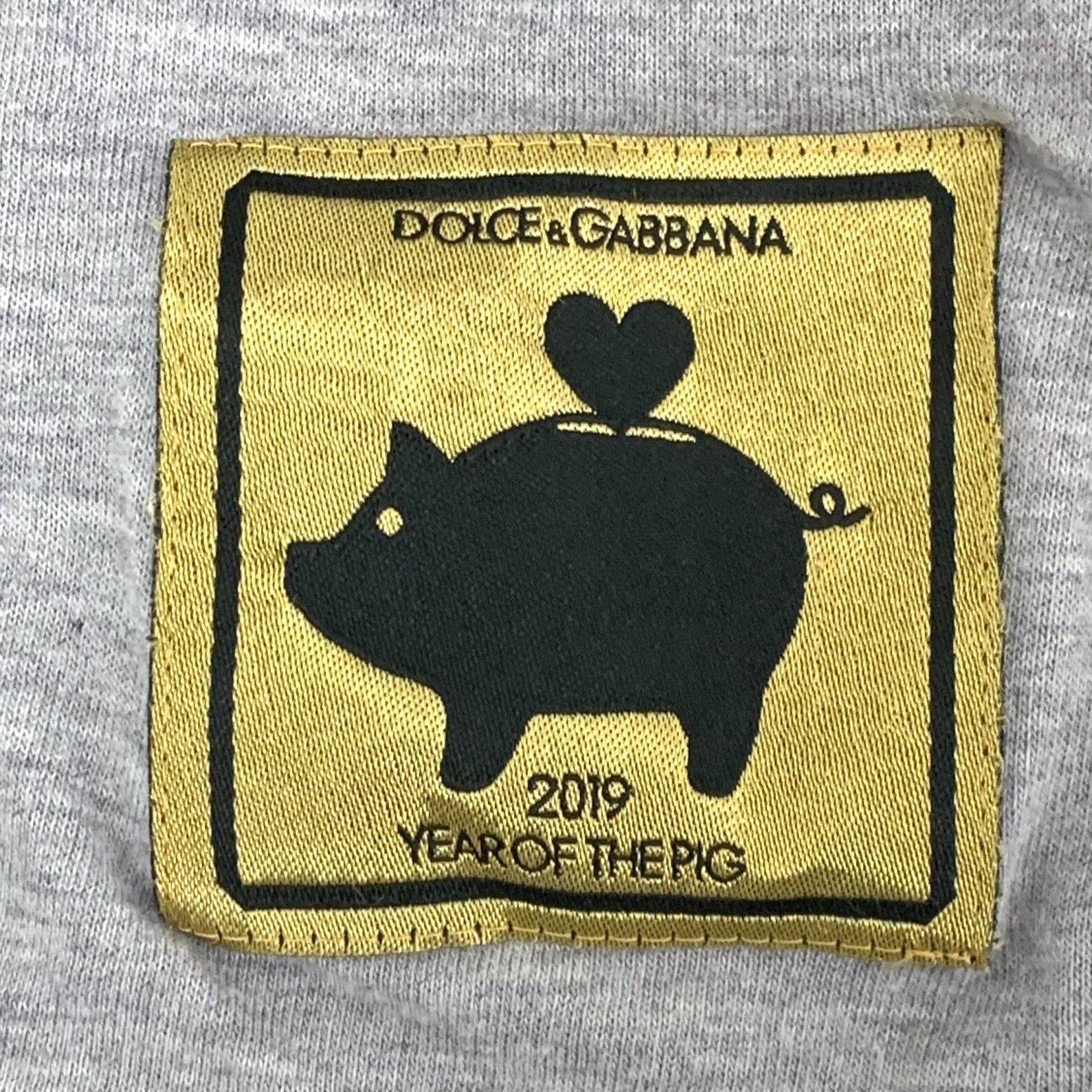 Dolce & Gabbana Dolce & Gabbana Pig Graphic T-Shirt EU 48 Size US M / EU 48-50 / 2 - 8 Thumbnail