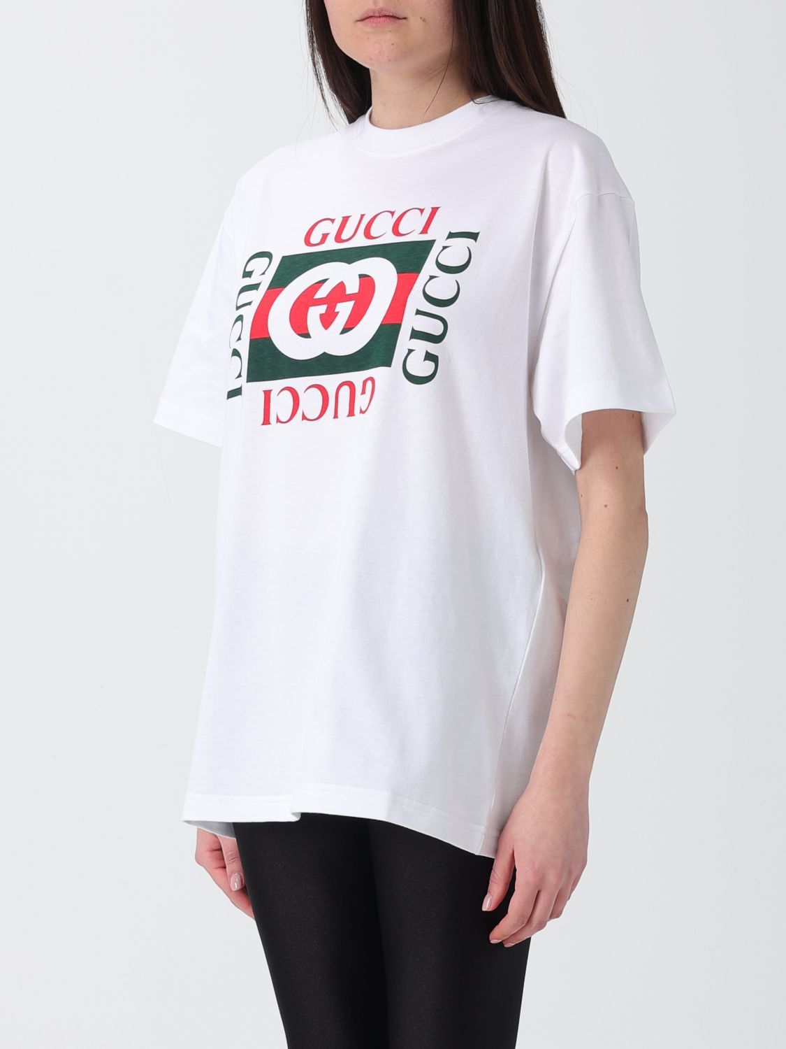 Gucci Gucci T-Shirt Woman White Size XS / US 0-2 / IT 36-38 - 3 Thumbnail