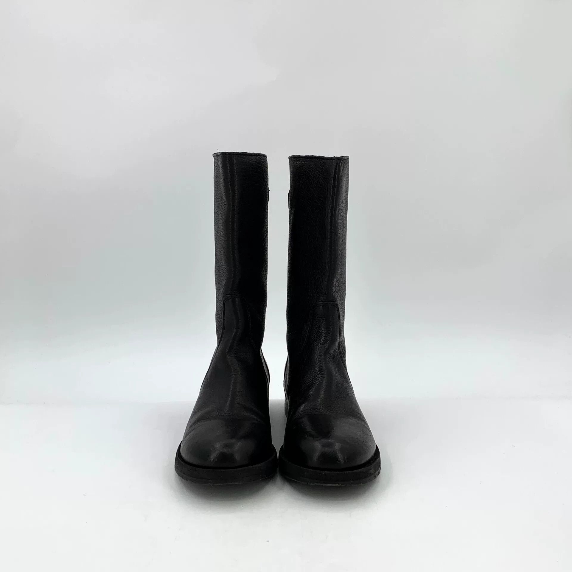 Dolce & Gabbana Dolce & Gabbana Leather Gold Logo Plate Boots 37 Size US 7 / IT 37 - 4 Thumbnail