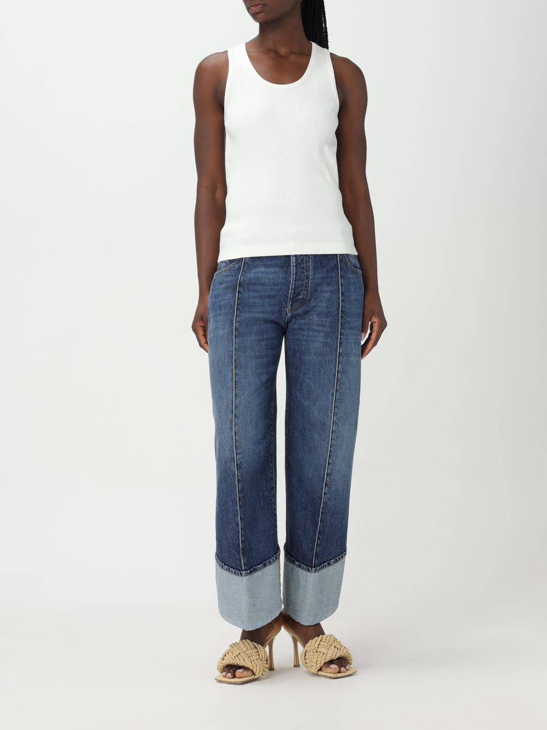 Bottega Veneta Bottega Veneta T-Shirt Woman White Size S / US 4 / IT 40 - 2 Thumbnail