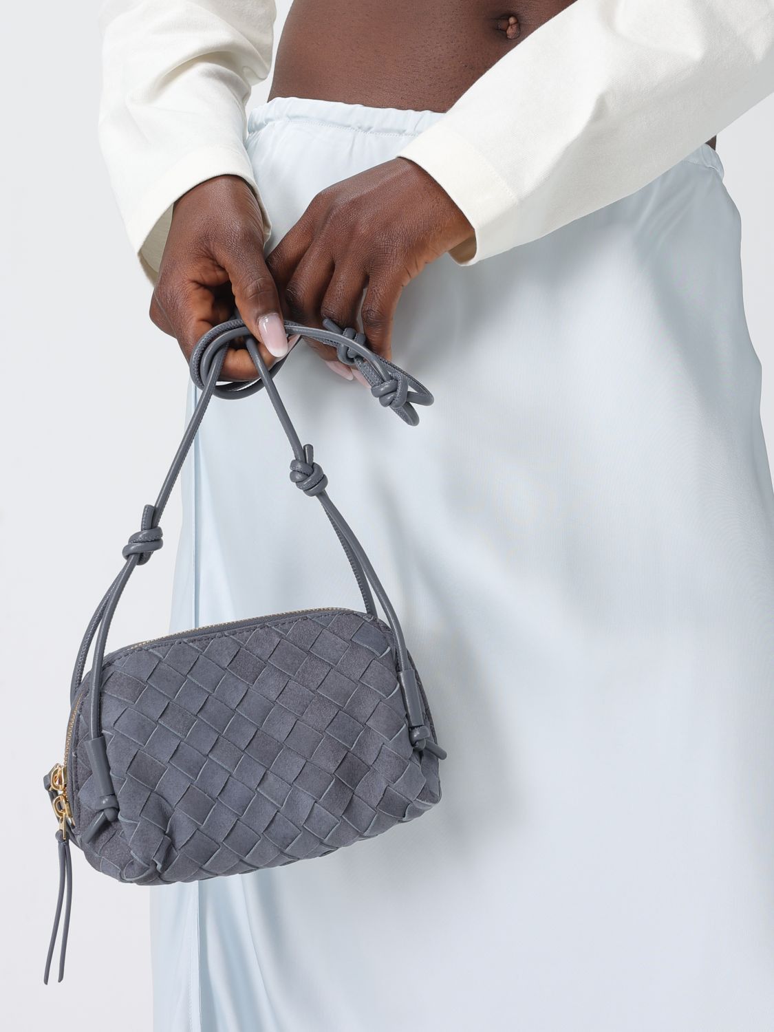 Bottega Veneta Bottega Veneta Shoulder Bag Woman Gnawed Blue Size ONE SIZE - 2 Thumbnail
