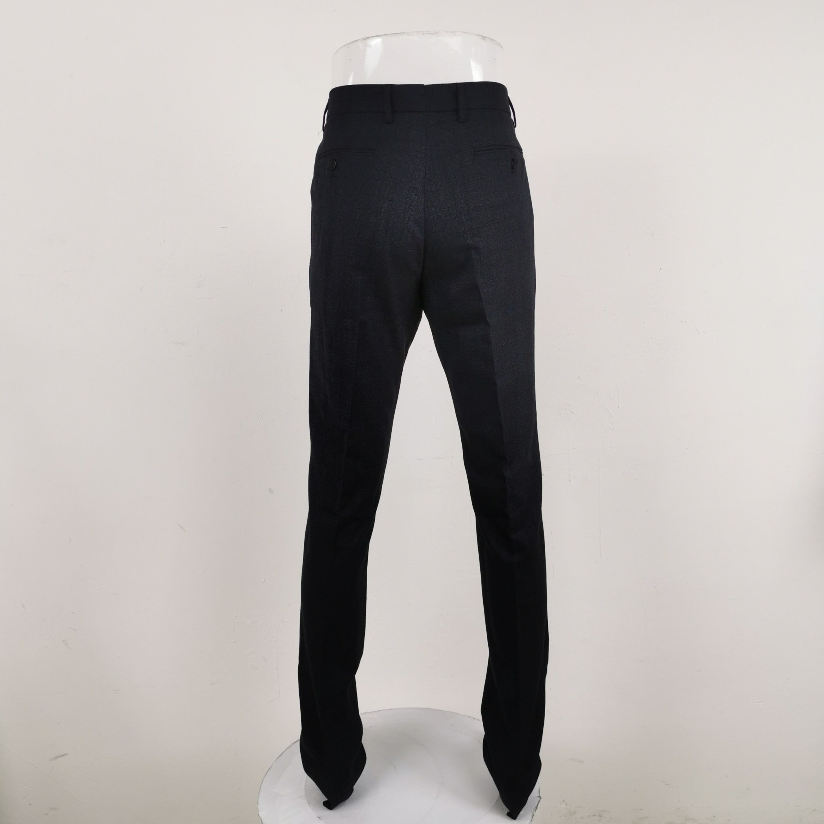 Salvatore Ferragamo Salvatore Ferragamo Navy Wool Blend Trousers 48 Size US 32 / EU 48 - 3 Thumbnail