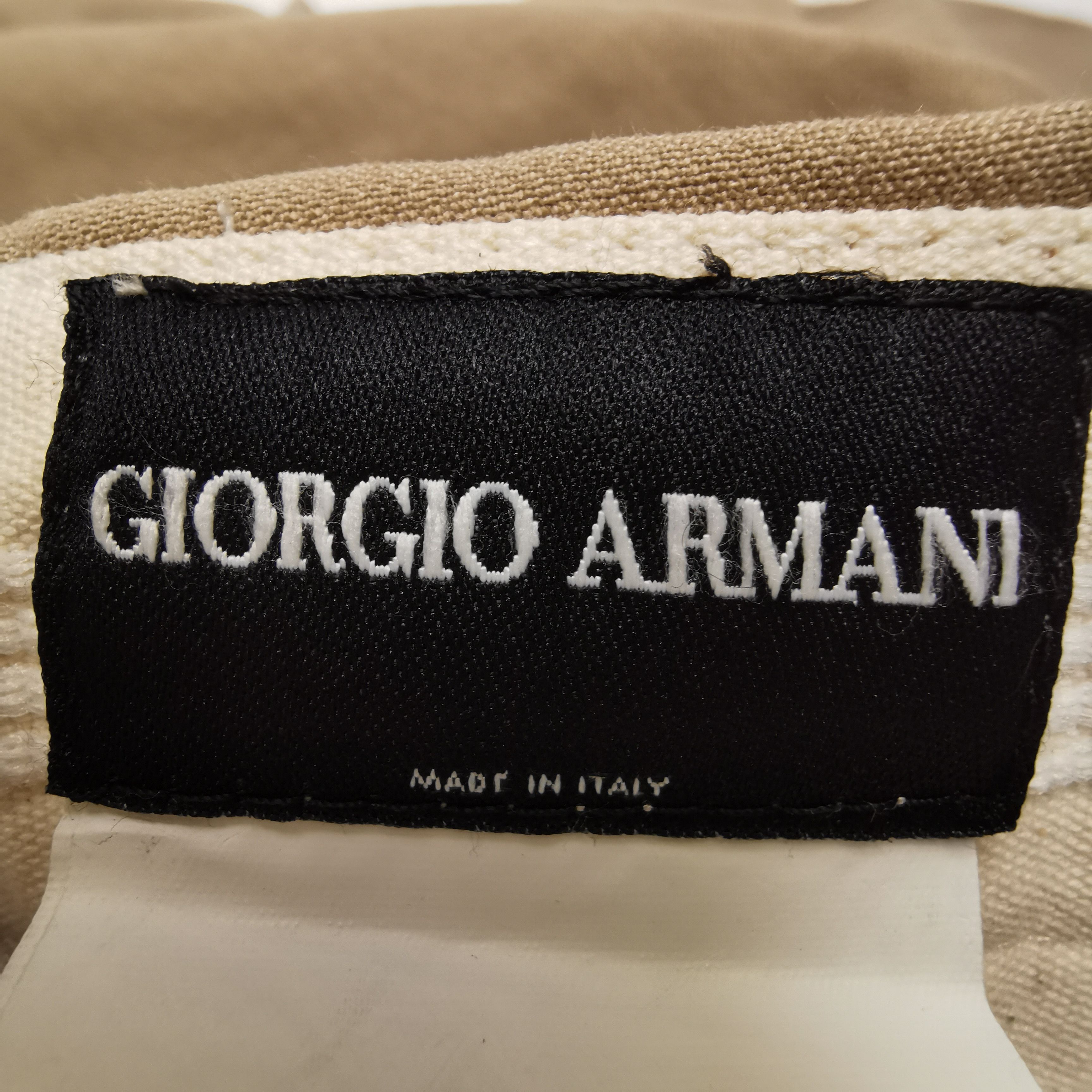 Giorgio Armani Giorgio Armani Beige Cotton Casual Pants 46 Size US 30 / EU 46 - 6 Thumbnail