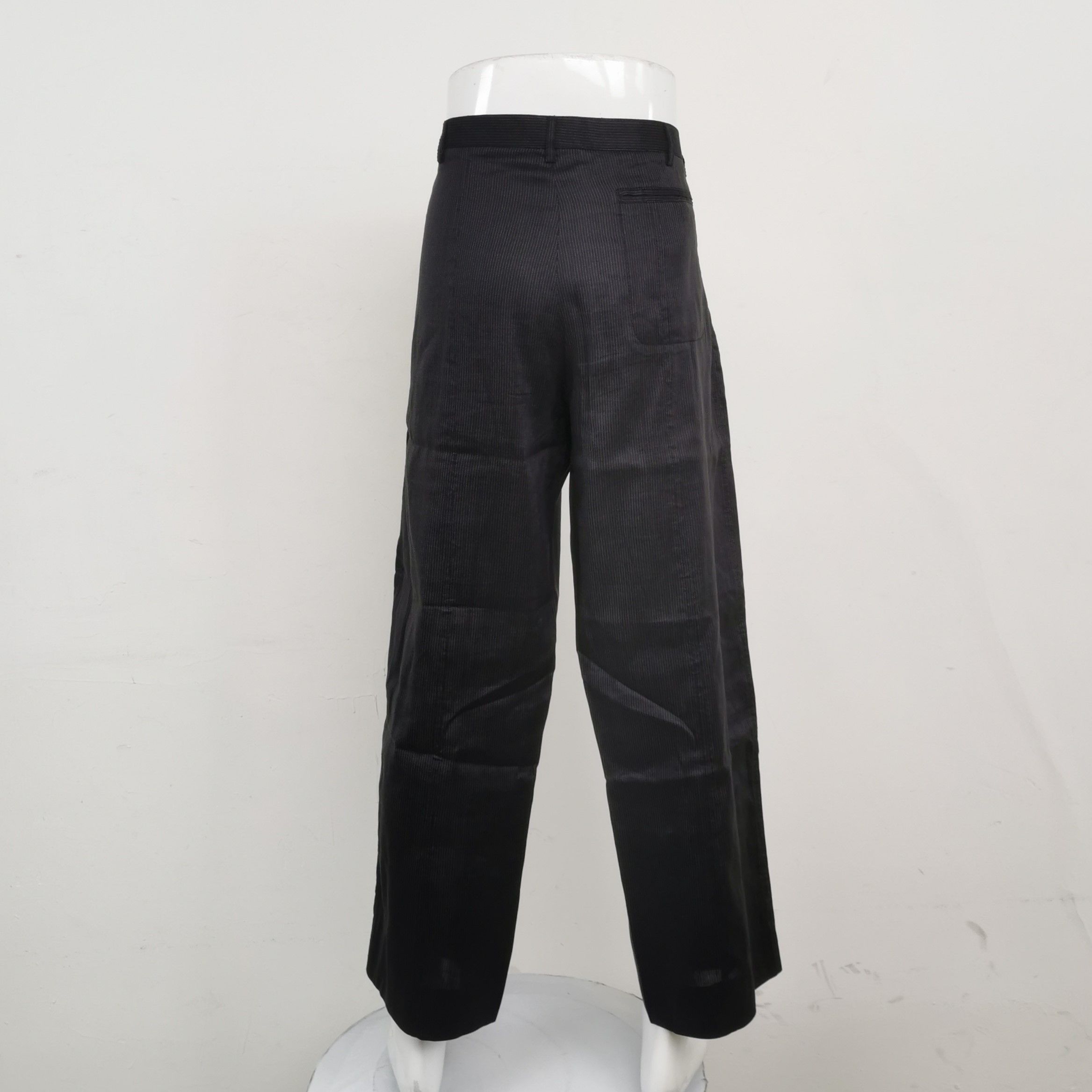 Giorgio Armani Giorgio Armani Linen Silk Pinstripe Pants 52 Size US 36 / EU 52 - 3 Thumbnail