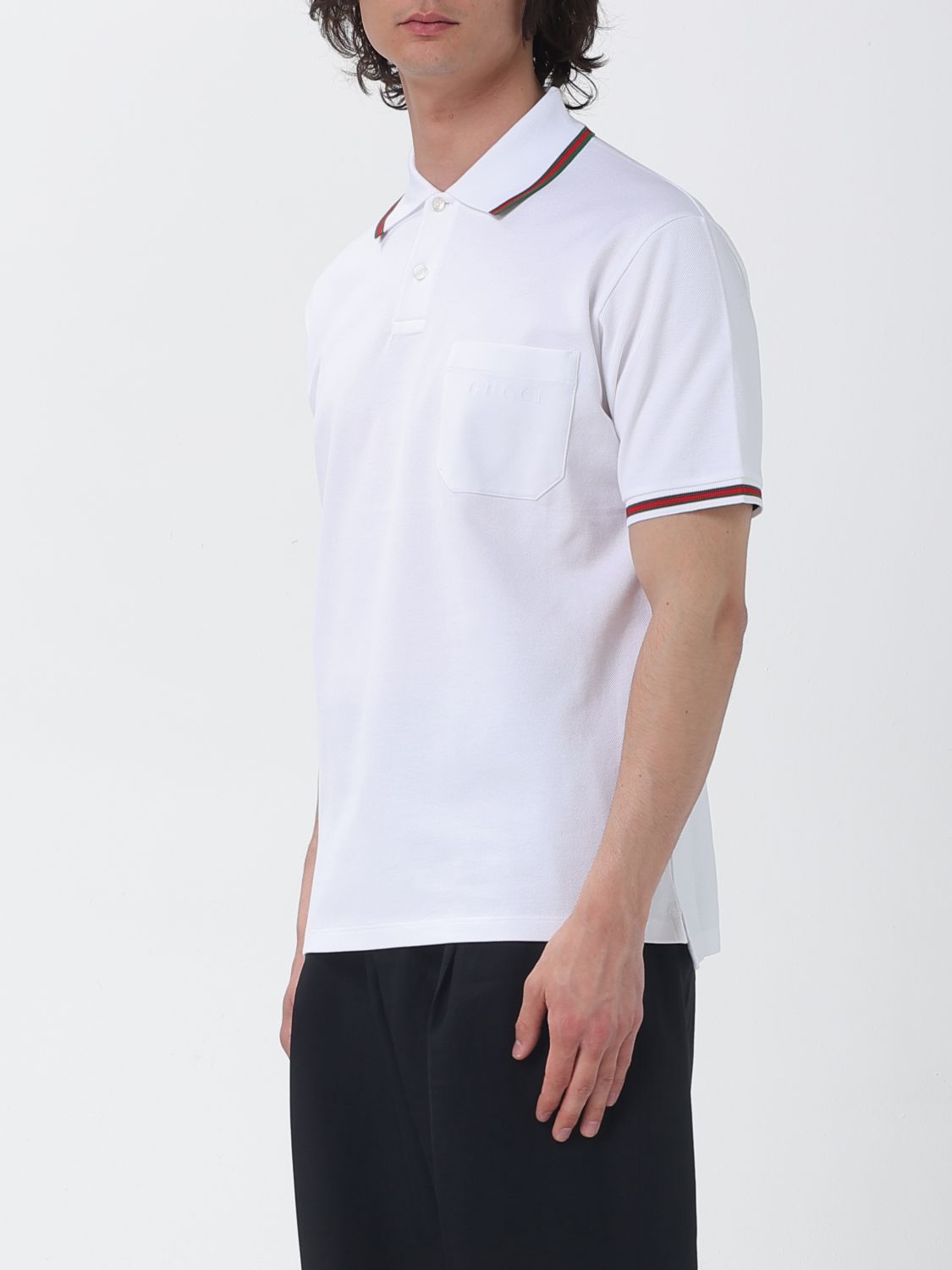 Gucci Gucci Polo Shirt Men White Size US XL / EU 56 / 4 - 4 Thumbnail