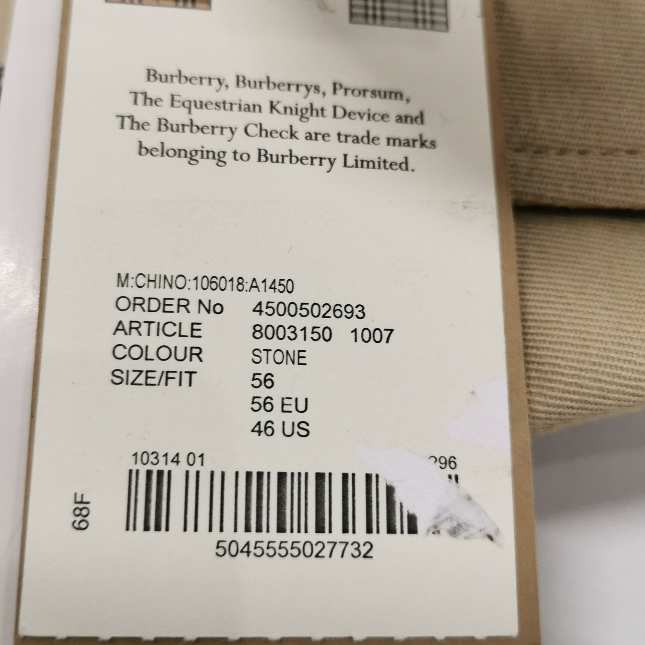 Burberry Burberry Cotton Chino Pants US 40 Size US 40 / EU 56 - 11 Thumbnail