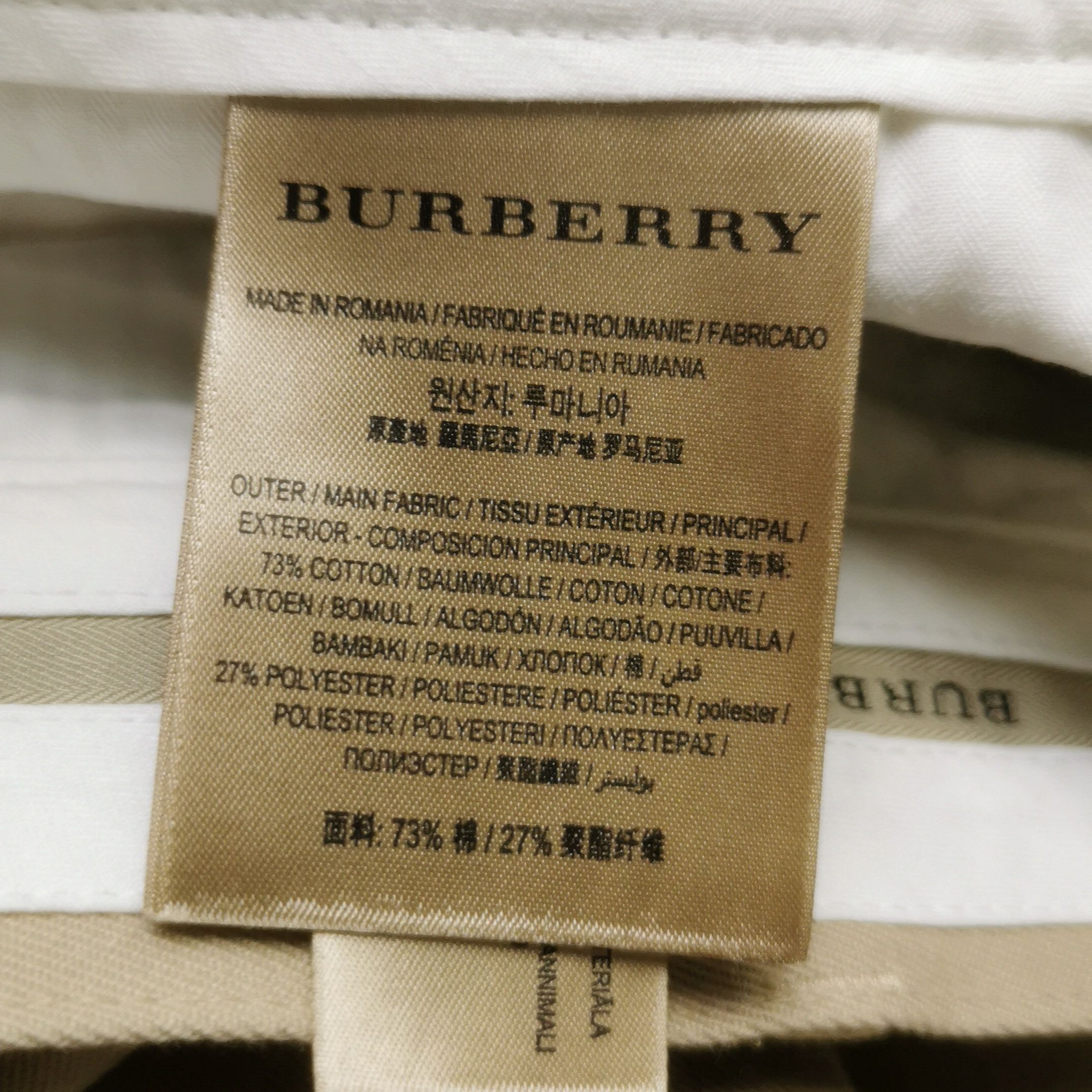 Burberry Burberry Solid Cotton Blend Trousers Size 40 Size US 40 / EU 56 - 10 Thumbnail