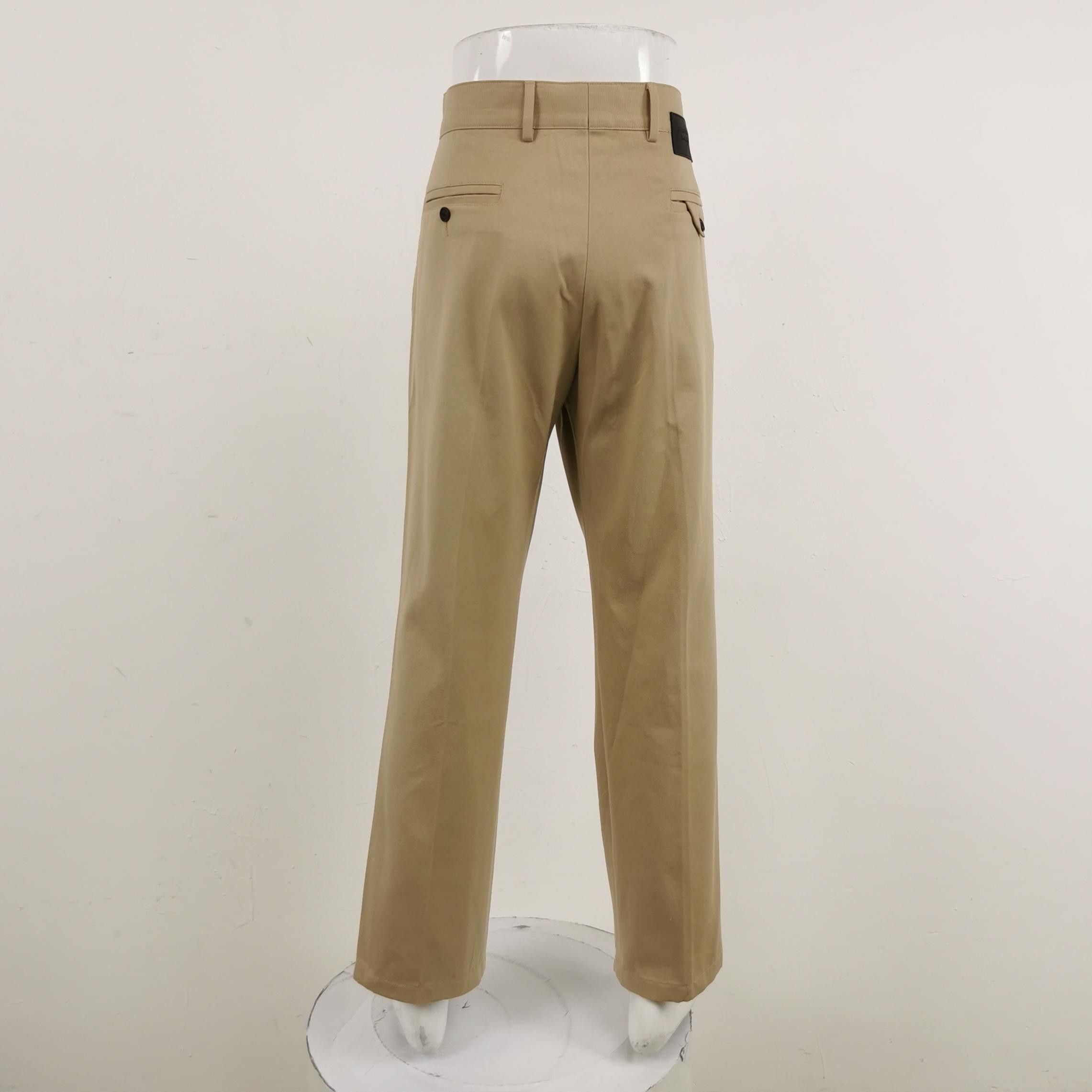 Burberry Burberry Solid Cotton Blend Trousers Size 40 Size US 40 / EU 56 - 3 Thumbnail