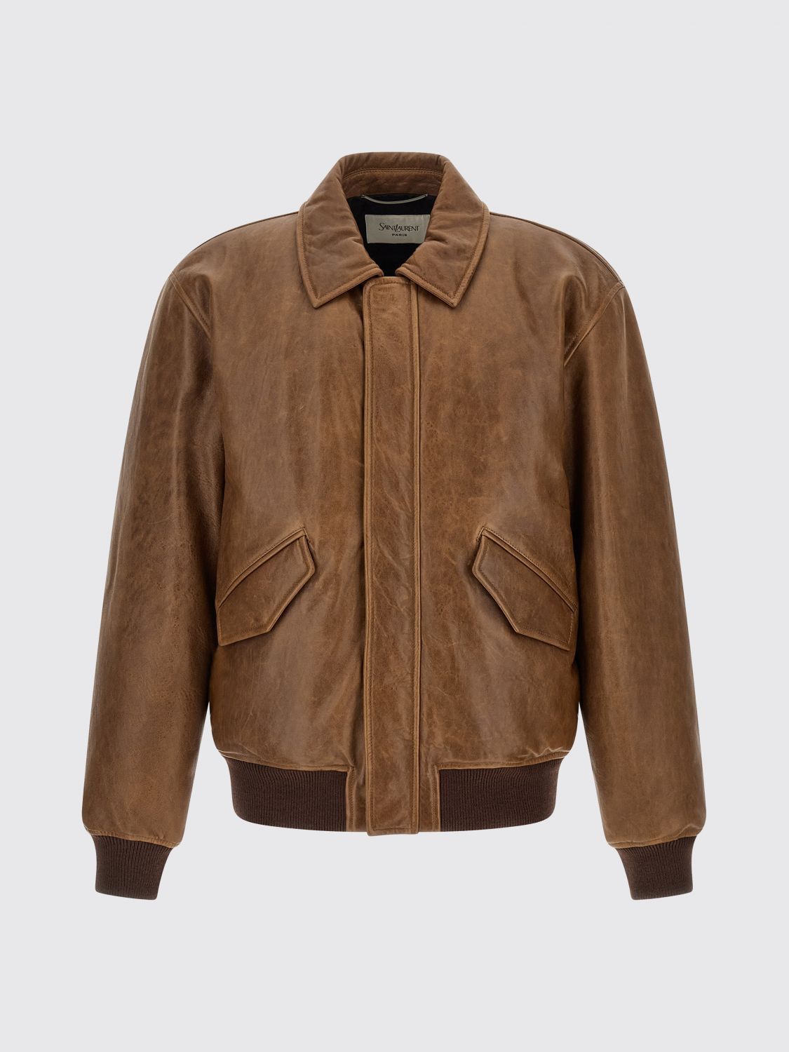 Saint Laurent Paris Saint Laurent Jacket Men Brown Size US L / EU 52-54 / 3 - 2 Thumbnail