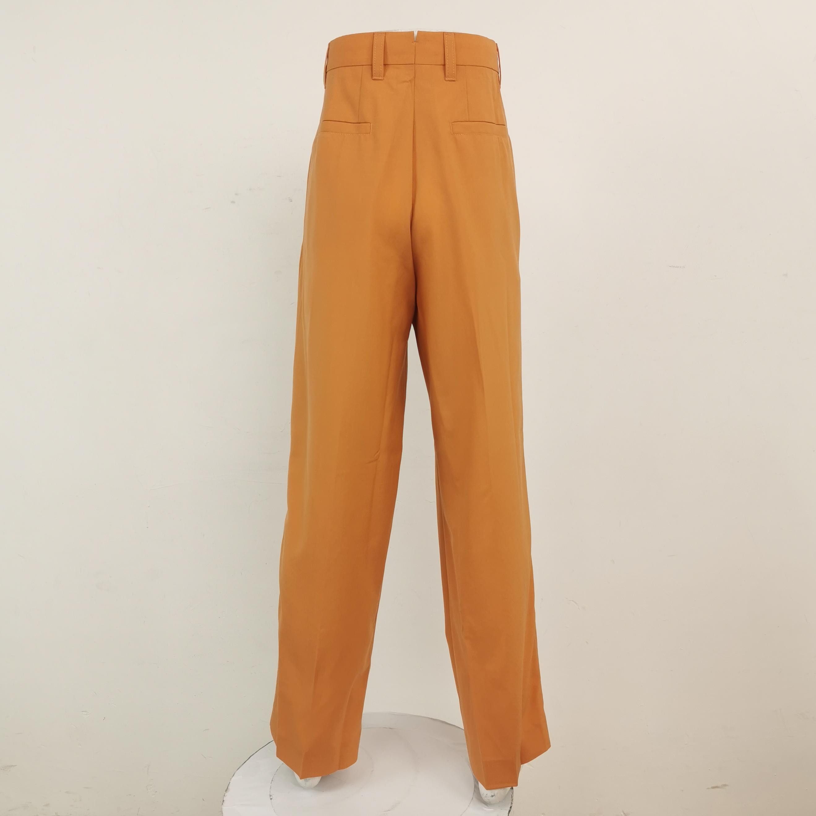 Burberry Burberry Orange Wool Trousers EU 52 Size US 36 / EU 52 - 3 Thumbnail