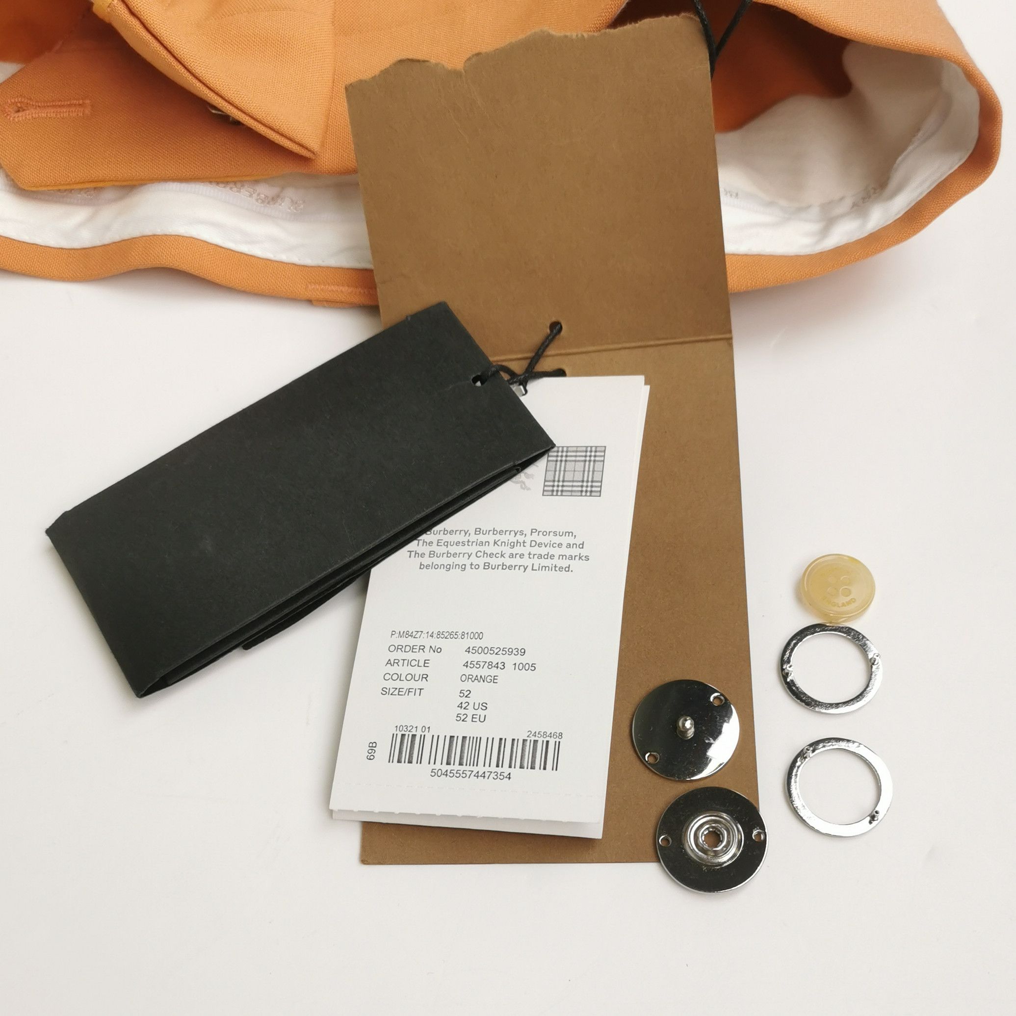 Burberry Burberry Orange Wool Trousers EU 52 Size US 36 / EU 52 - 4 Thumbnail