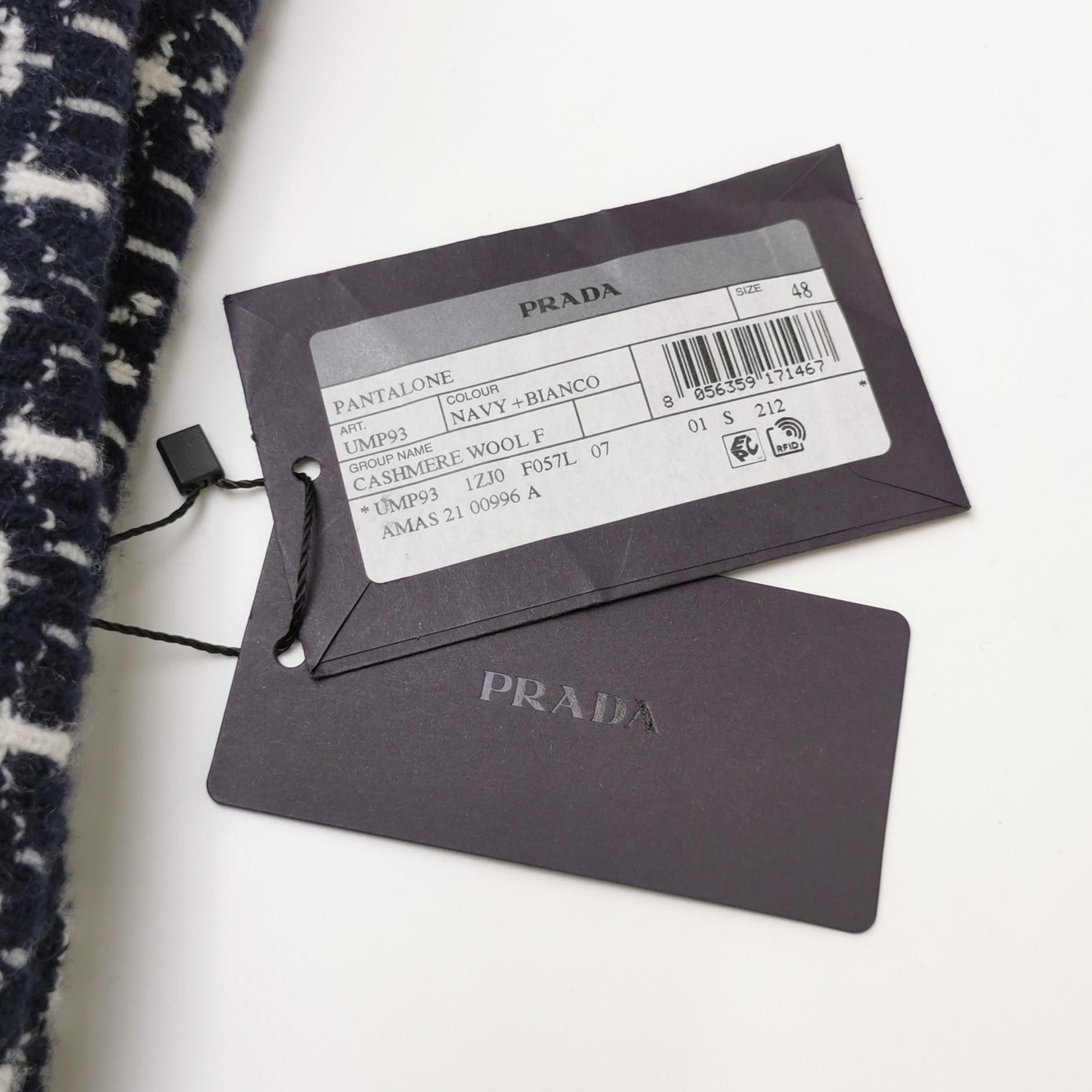 Prada Prada Geometric Wool Cashmere Knit Pants Size 48 Size US 32 / EU 48 - 5 Thumbnail