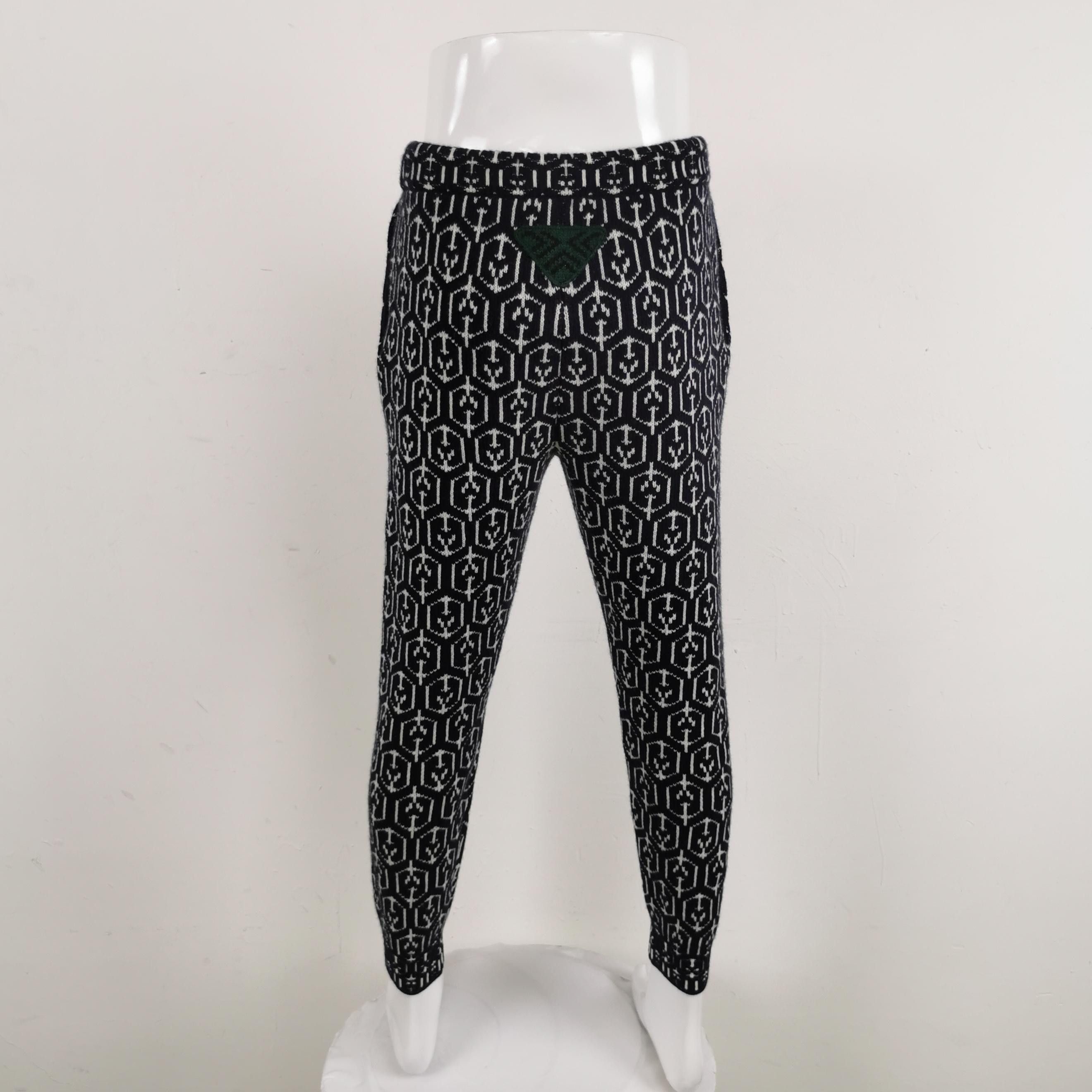Prada Prada Geometric Wool Cashmere Knit Pants Size 48 Size US 32 / EU 48 - 3 Thumbnail