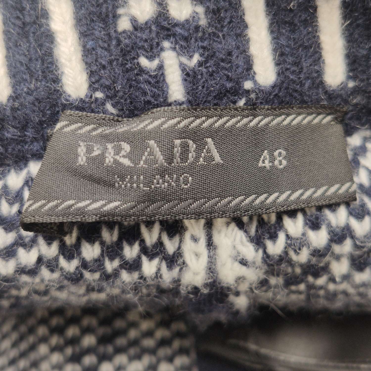 Prada Prada Geometric Wool Cashmere Knit Pants Size 48 Size US 32 / EU 48 - 6 Thumbnail
