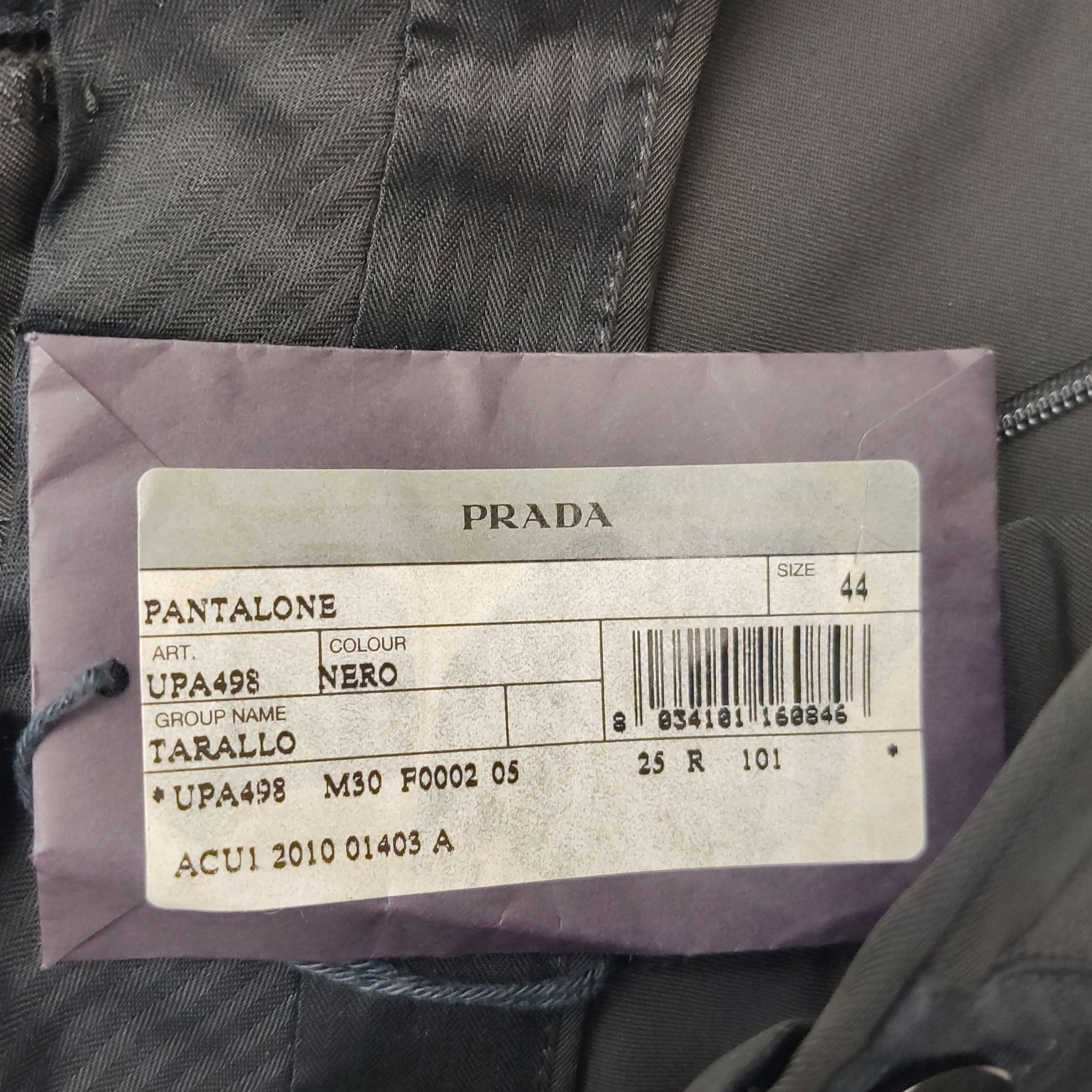 Prada Prada Black Nylon Pants Size 44 Size US 28 / EU 44 - 8 Thumbnail
