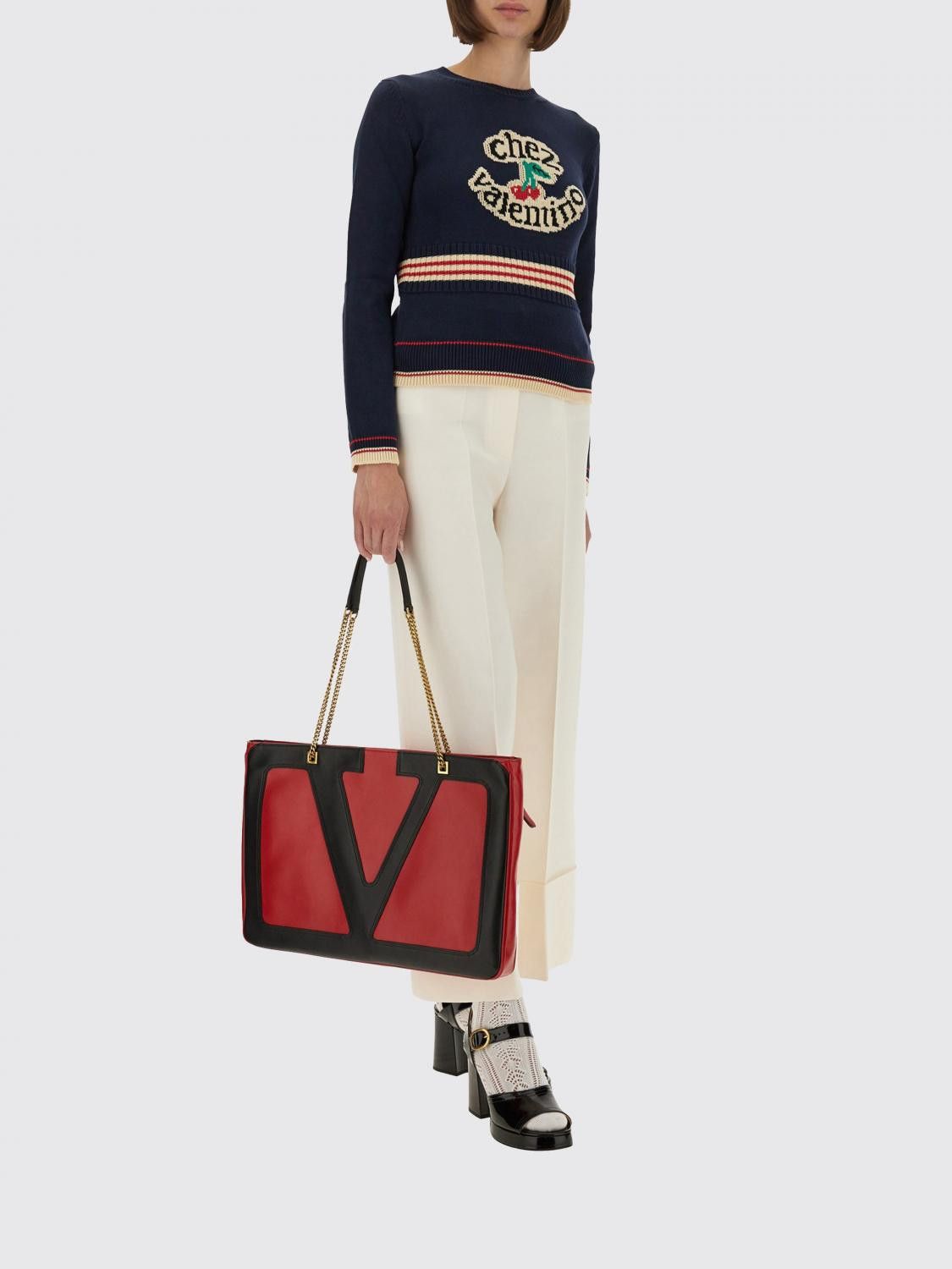 Valentino Valentino Sweater Woman Navy Size S / US 4 / IT 40 - 2 Thumbnail
