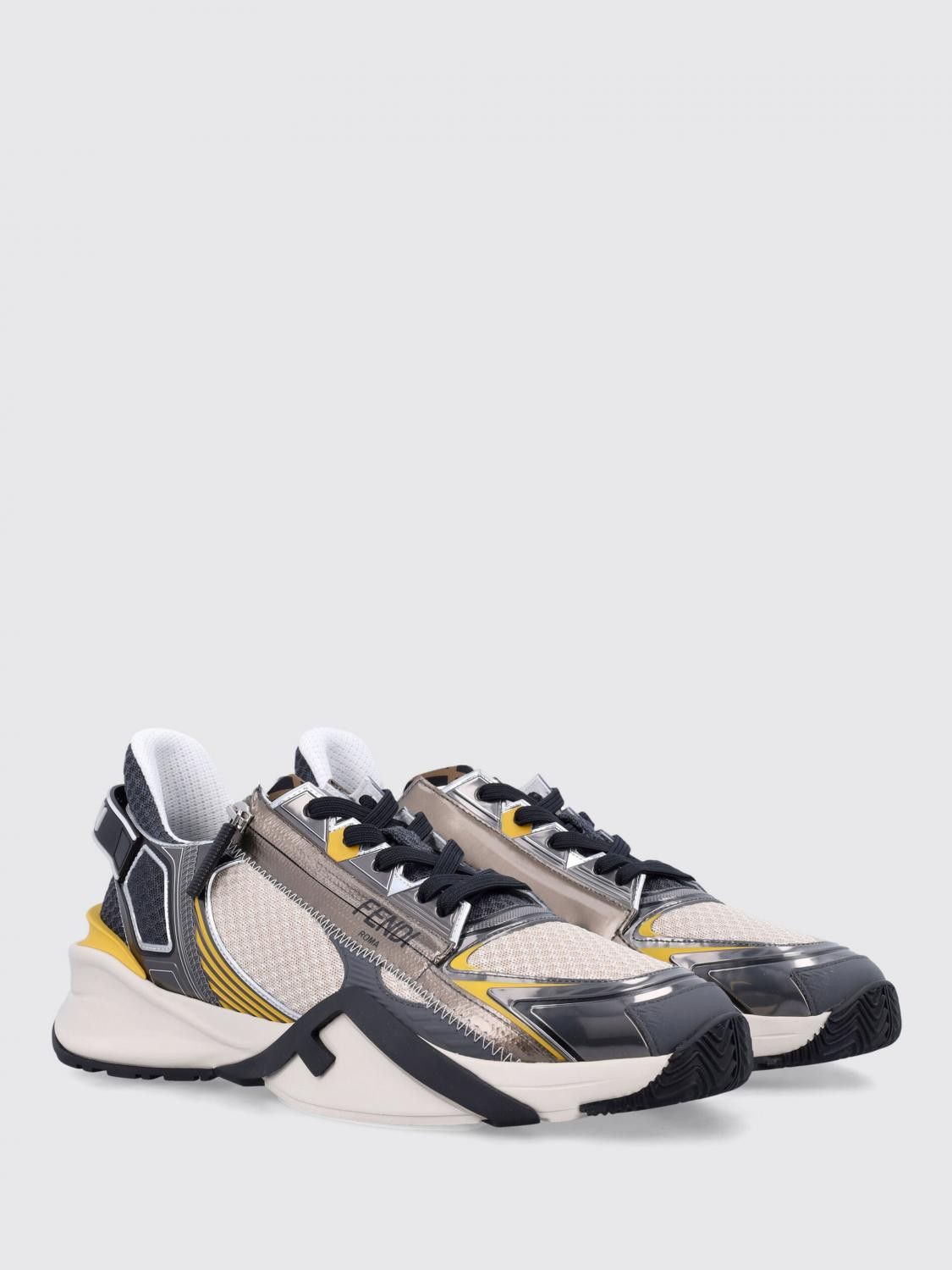 Fendi Fendi Sneakers Men Multicolor Size US 12 / EU 45 - 2 Thumbnail