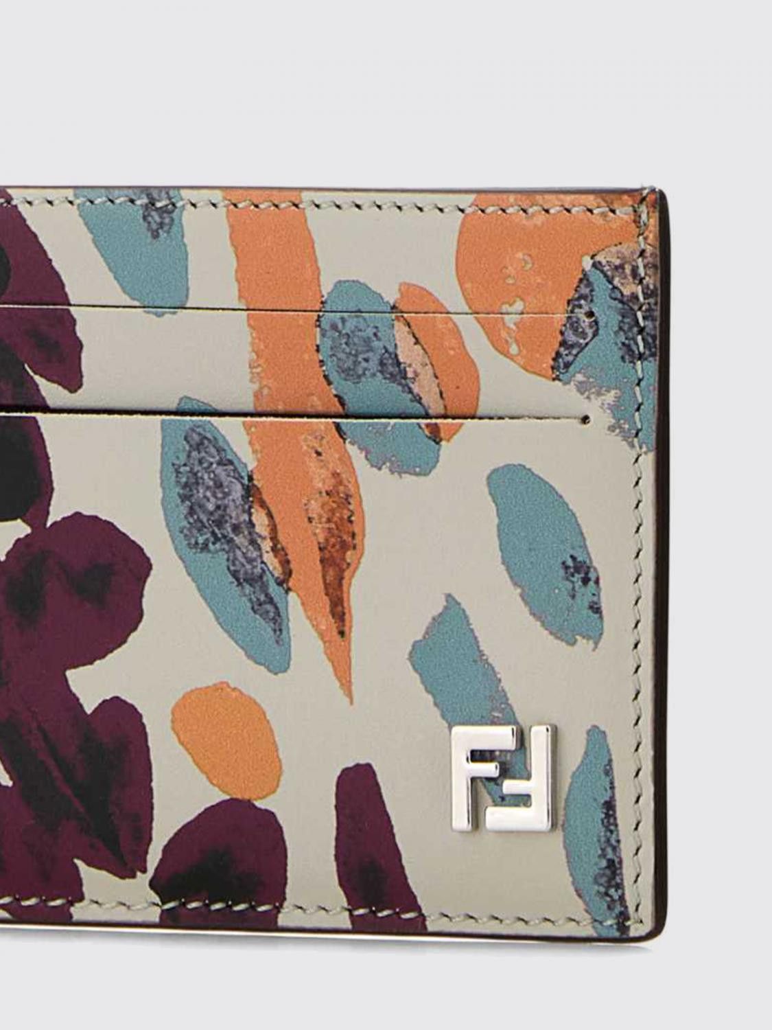 Fendi Fendi Wallet Men Grey Size ONE SIZE - 3 Thumbnail