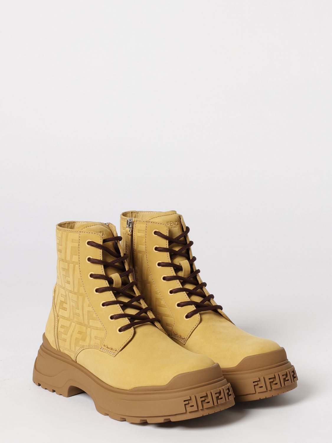 Fendi Fendi Boot Men Ocher Size US 9.5 / EU 42-43 - 2 Thumbnail