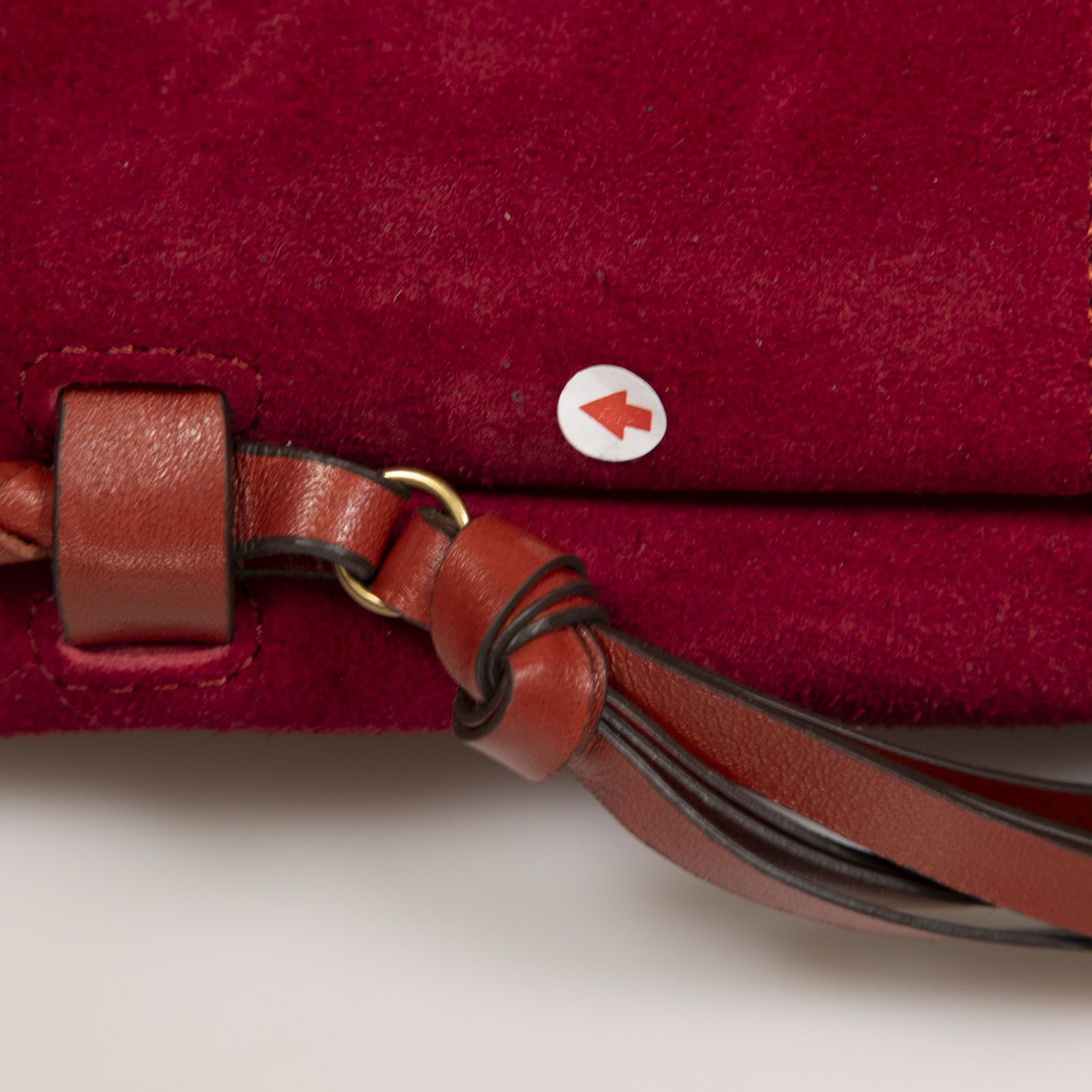 Isabel Marant Red Suede Shoulder Bag Size ONE SIZE - 13 Thumbnail
