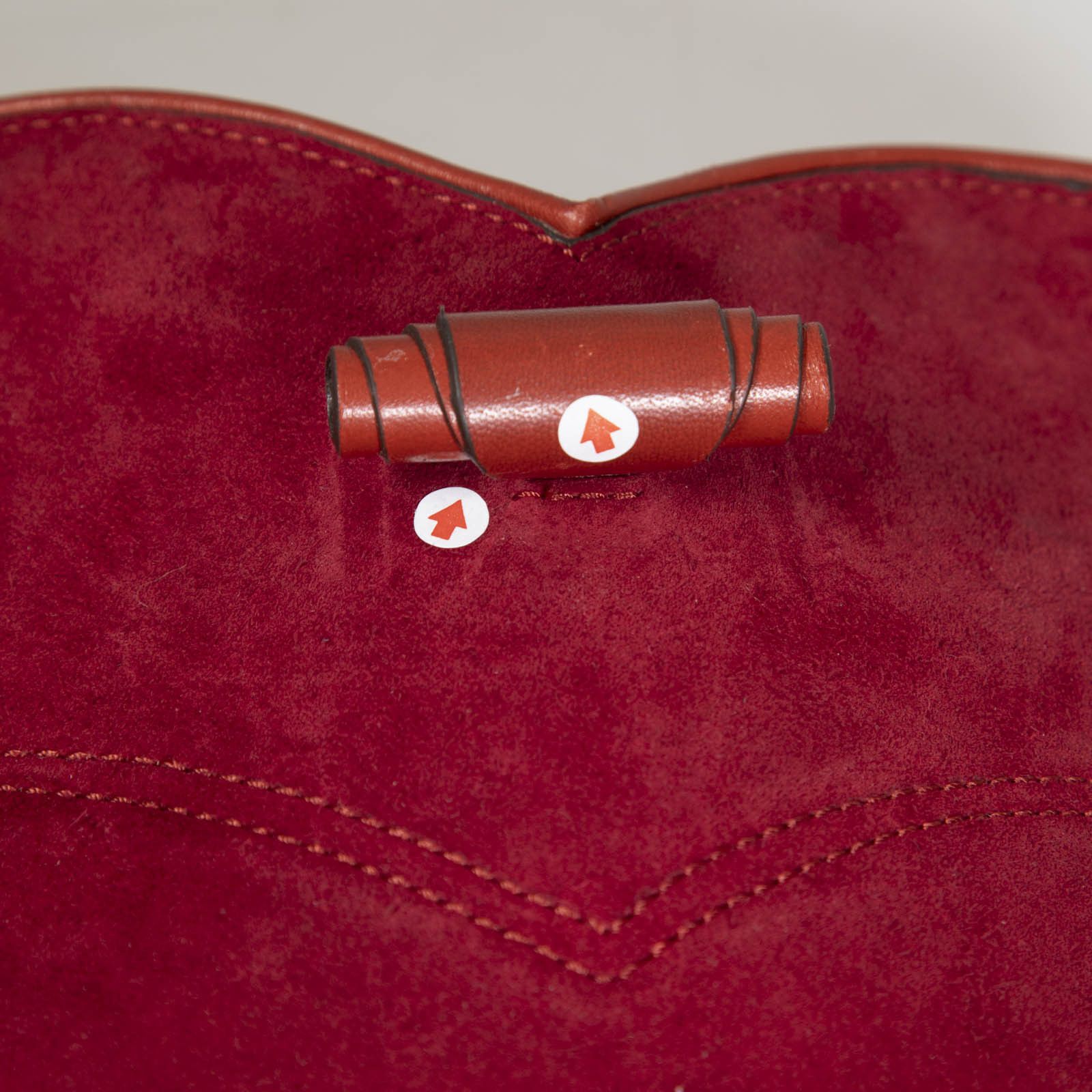 Isabel Marant Red Suede Shoulder Bag Size ONE SIZE - 10 Thumbnail