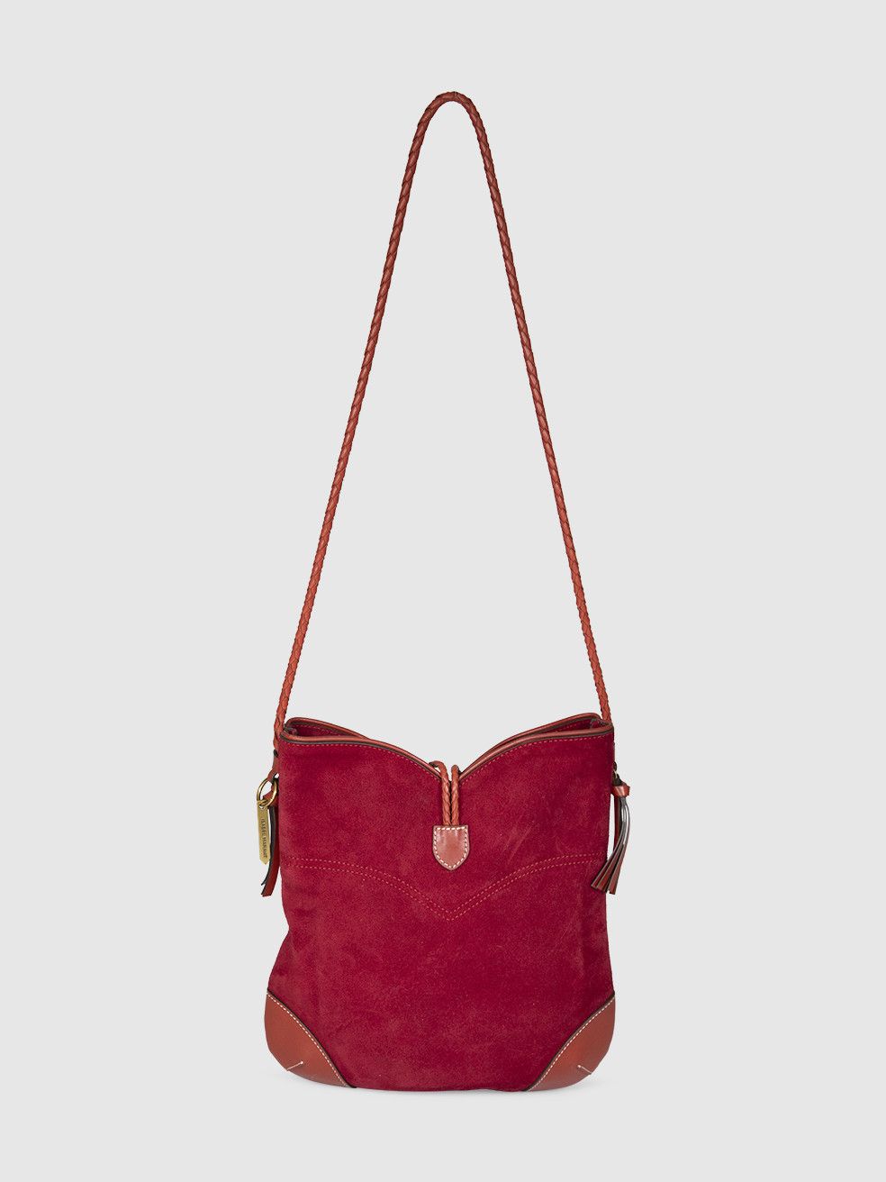 Isabel Marant Red Suede Shoulder Bag Size ONE SIZE - 4 Thumbnail