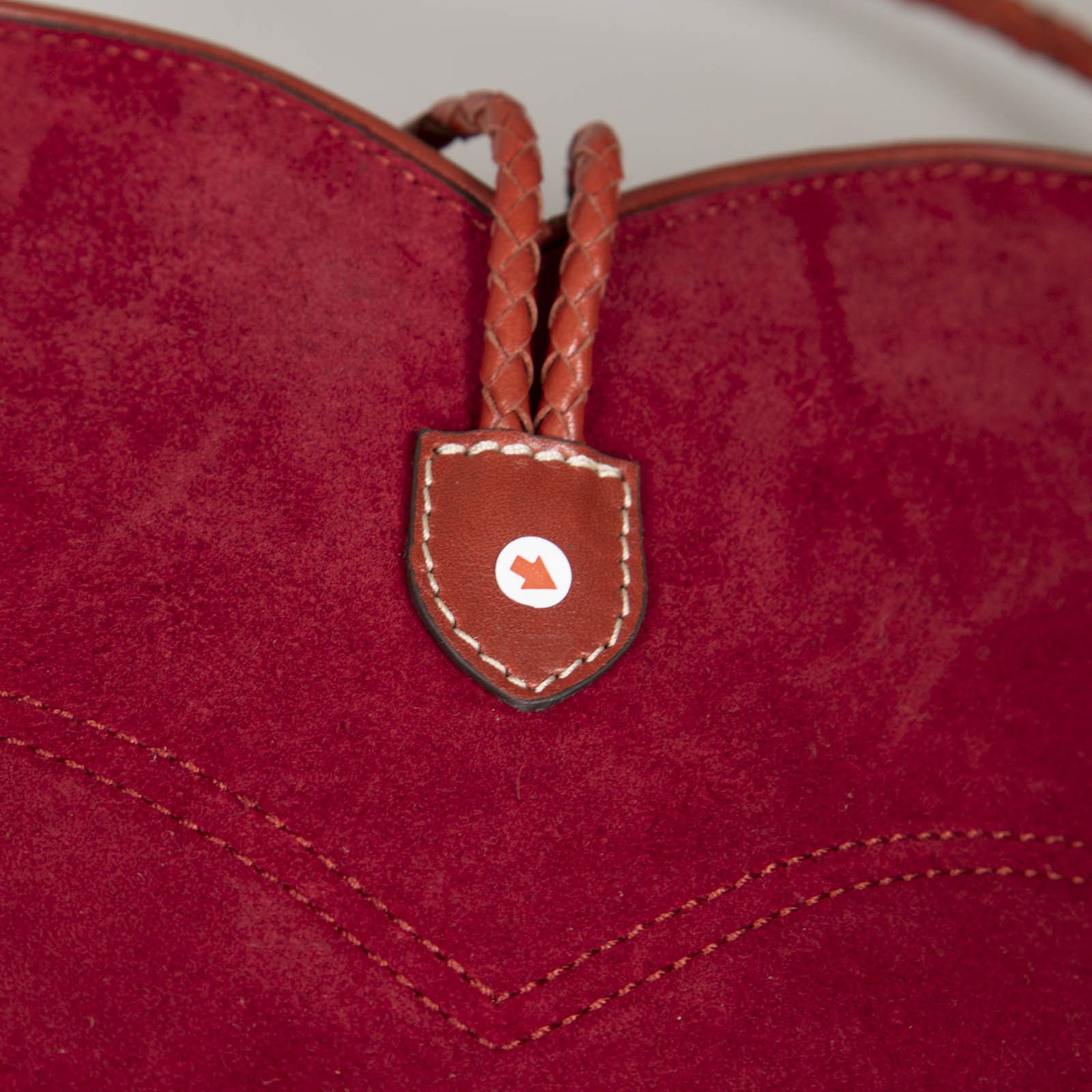 Isabel Marant Red Suede Shoulder Bag Size ONE SIZE - 11 Thumbnail