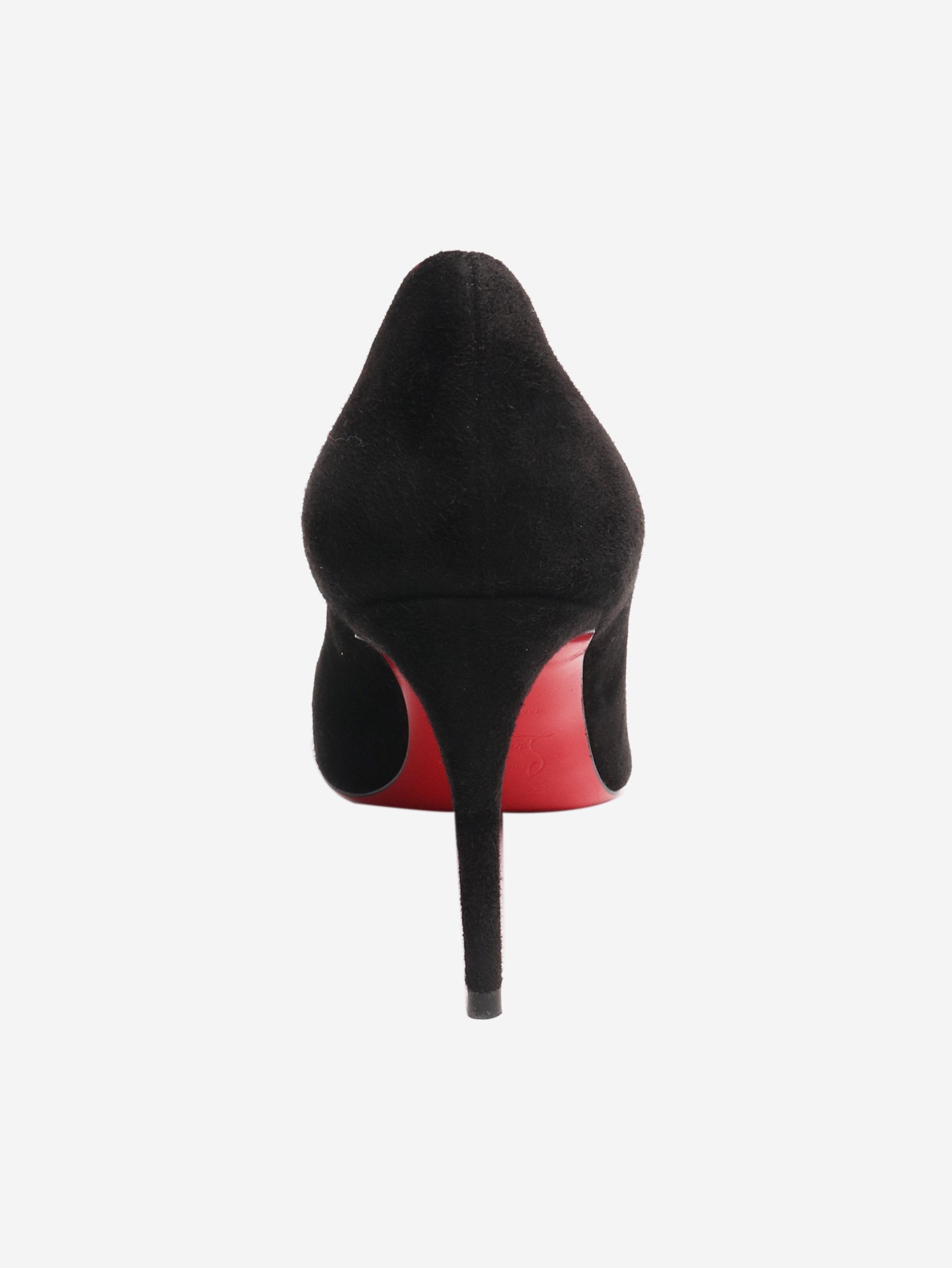 Christian Louboutin Black suede stud-toe pumps - EU 36.5 Size US 6 / IT 36 - 3 Thumbnail
