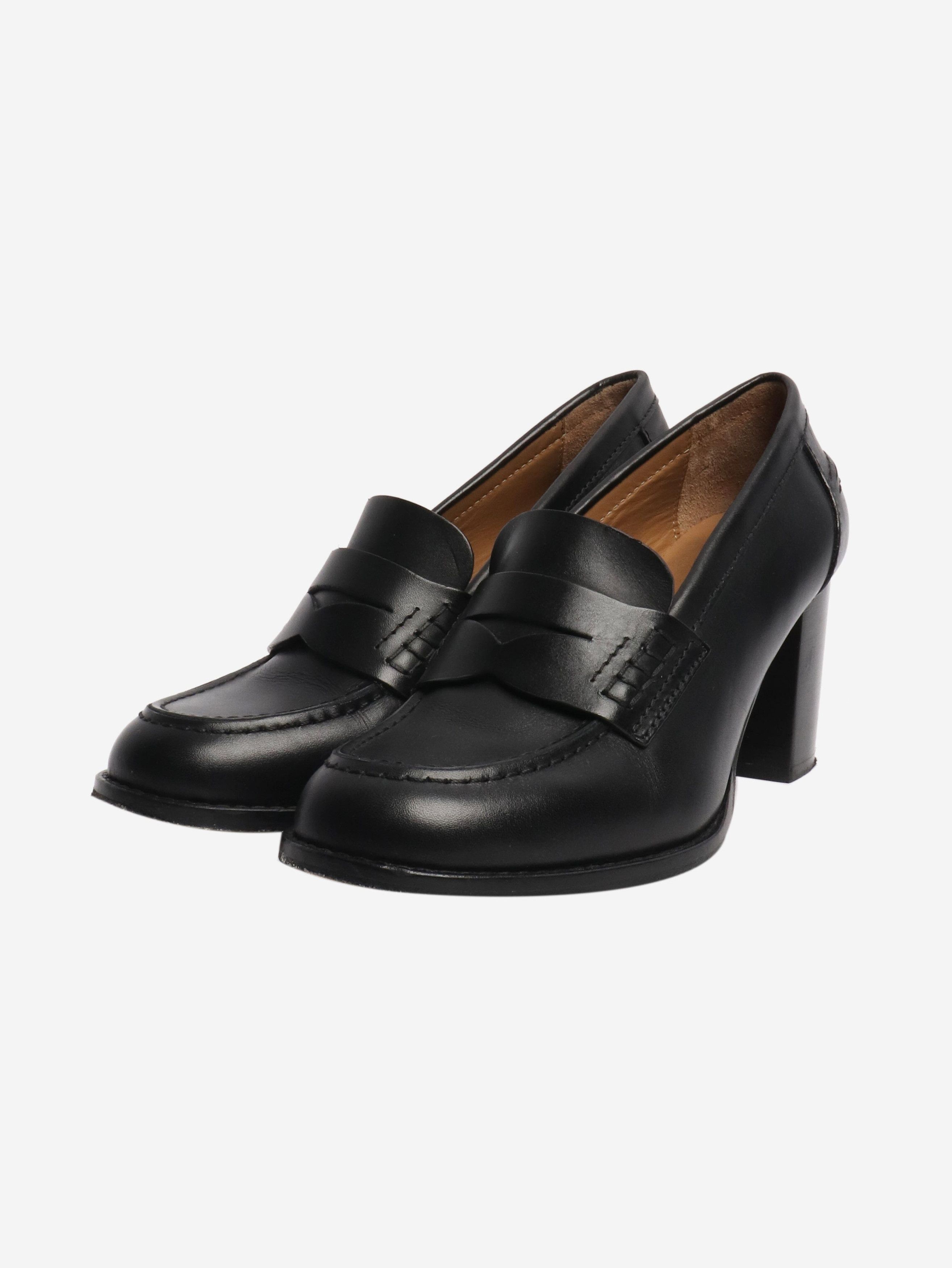 A.P.C. Black high-heel loafers - EU 38 Size US 7.5 / IT 37.5 - 2 Thumbnail