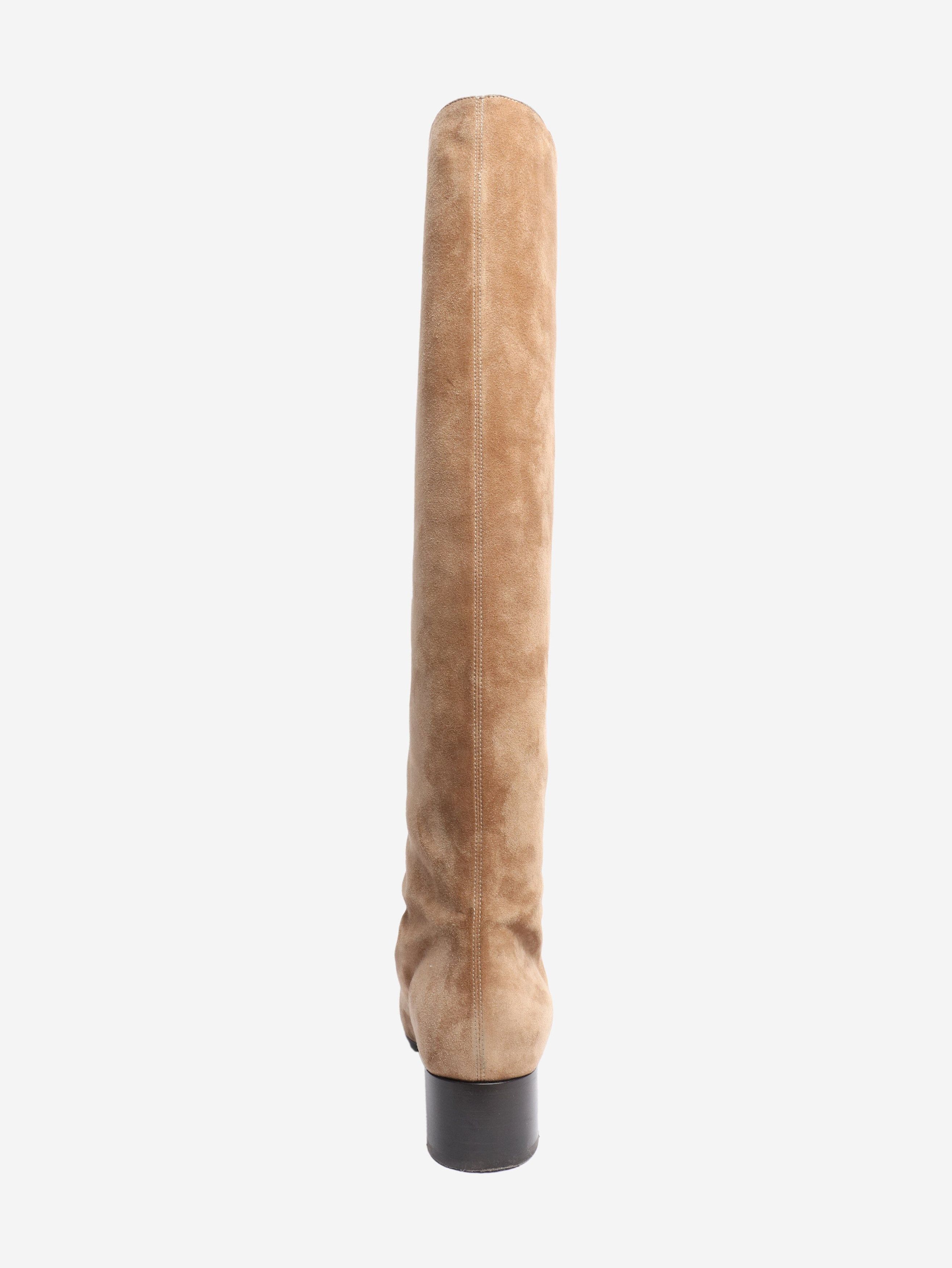 KHAITE Brown suede knee-high boots - EU 39 Size US 8 / IT 38 - 3 Thumbnail