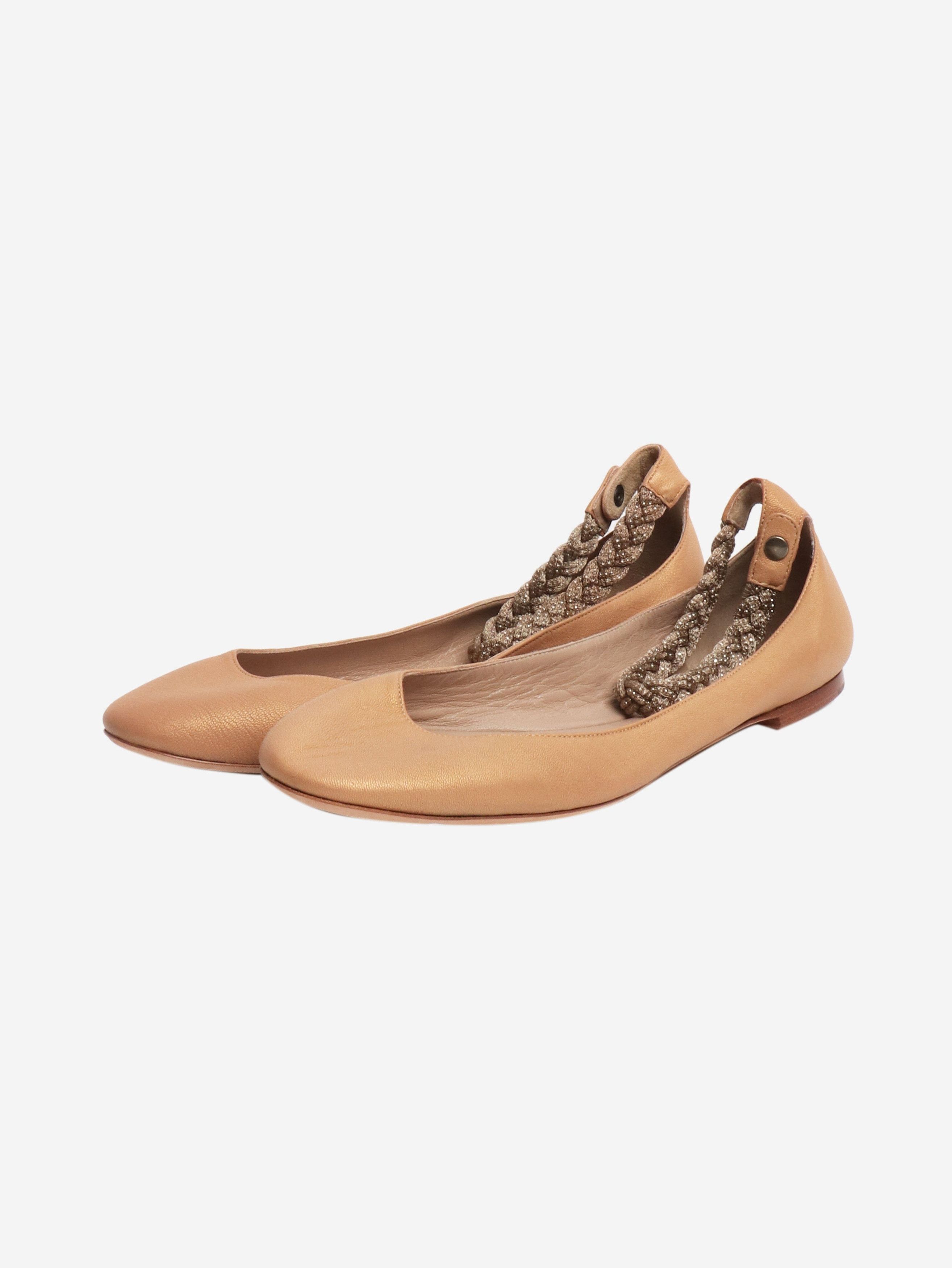 Chloe Gold ballet flats - EU 40 Size US 7 / IT 37 - 2 Thumbnail