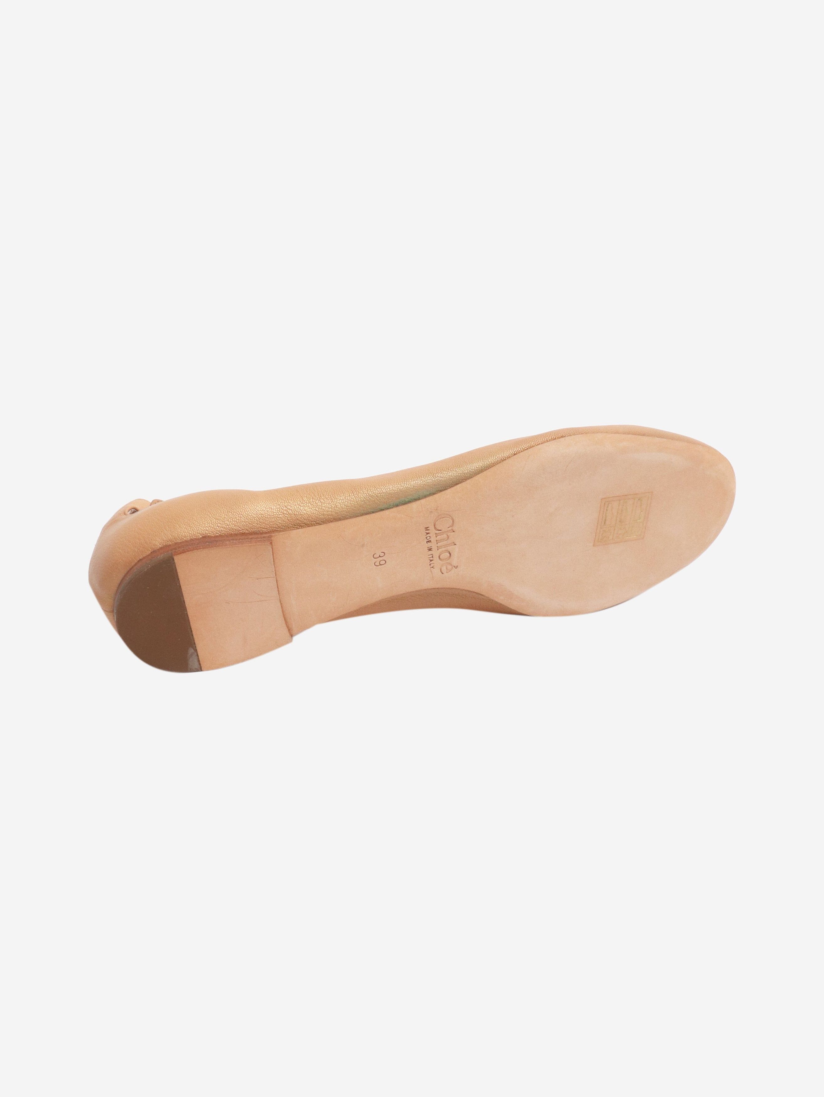 Chloe Gold ballet flats - EU 40 Size US 7 / IT 37 - 6 Thumbnail