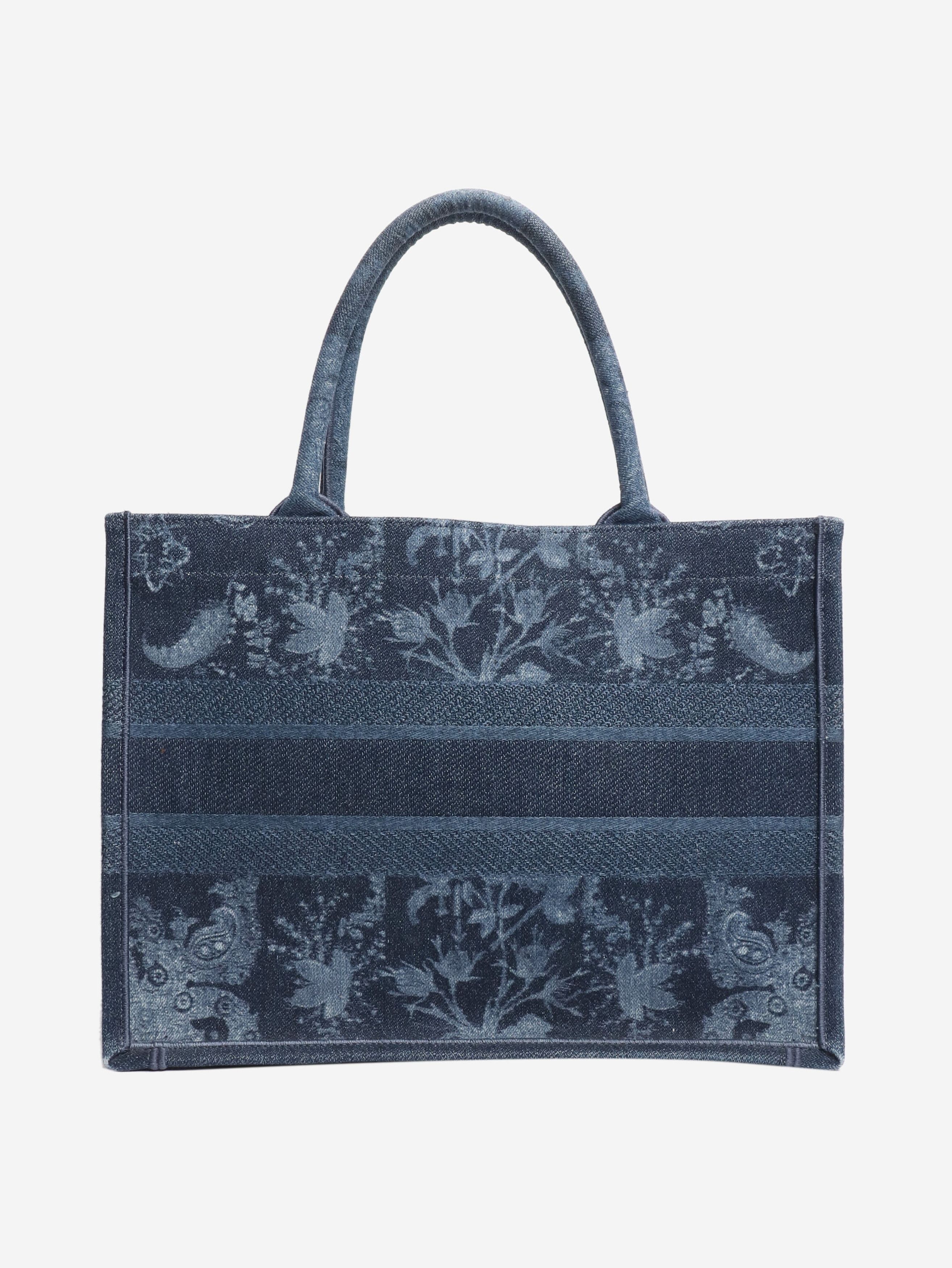 Dior Blue 2021 medium denim Book Tote Size ONE SIZE - 3 Thumbnail