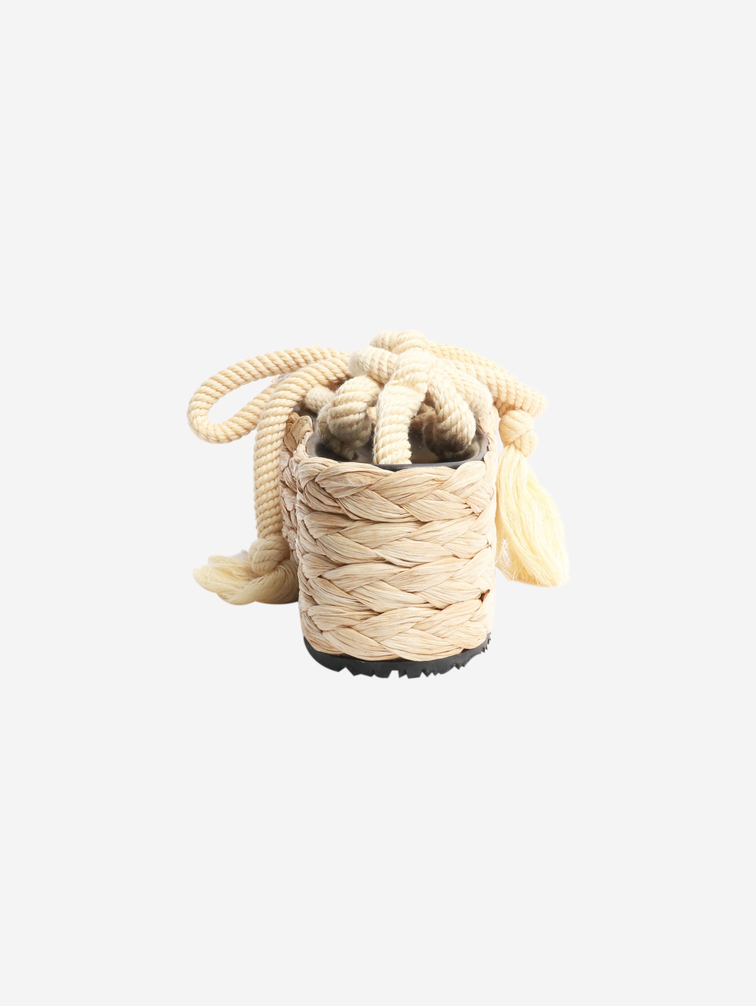 Isabel Marant Neutral raffia platform sandals - EU 41 Size US 10 / IT 40 - 3 Thumbnail