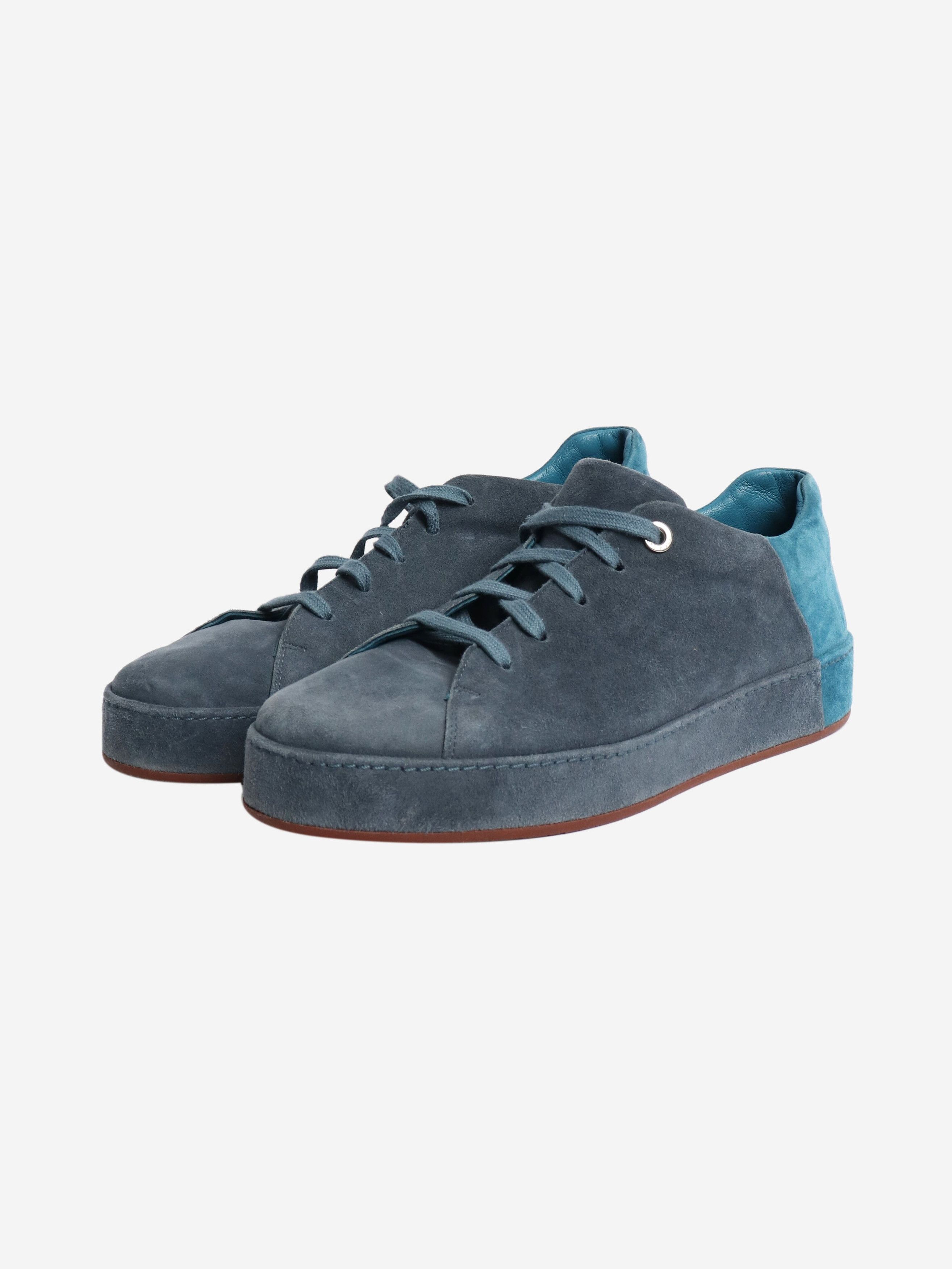 Loro Piana Blue suede trainers - EU 39 Size US 8 / IT 38 - 2 Thumbnail