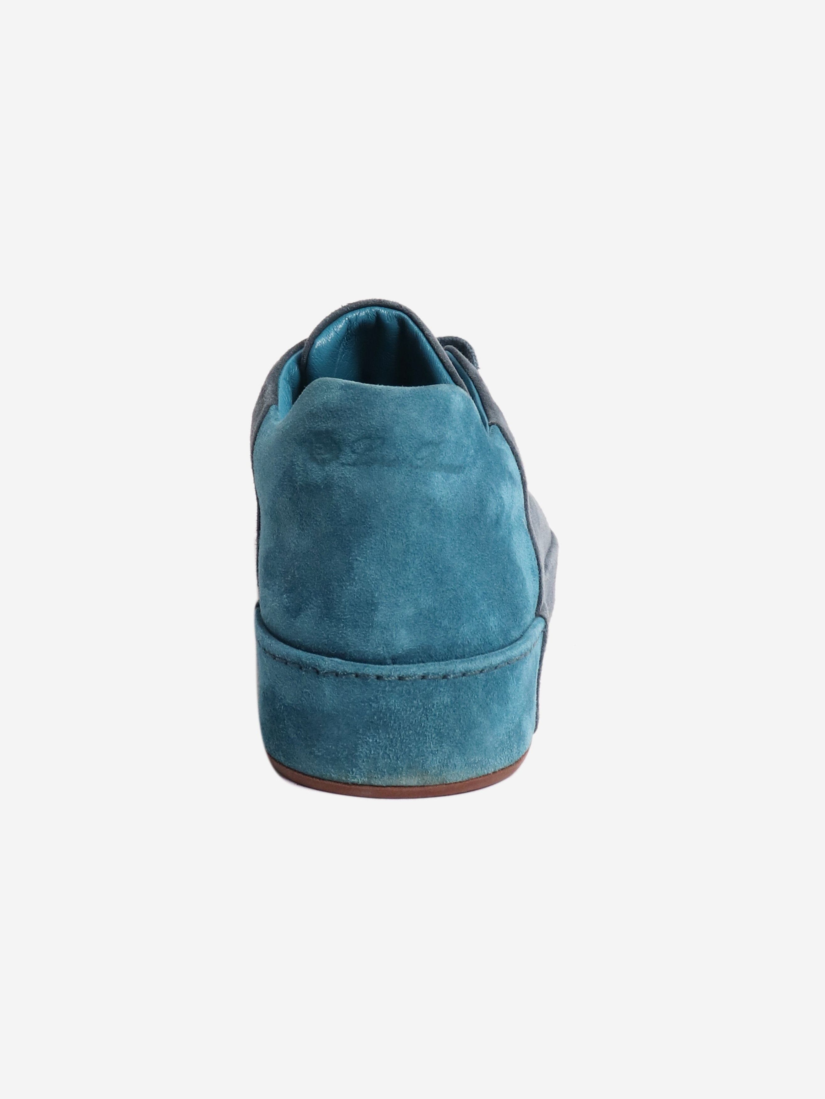 Loro Piana Blue suede trainers - EU 39 Size US 8 / IT 38 - 3 Thumbnail