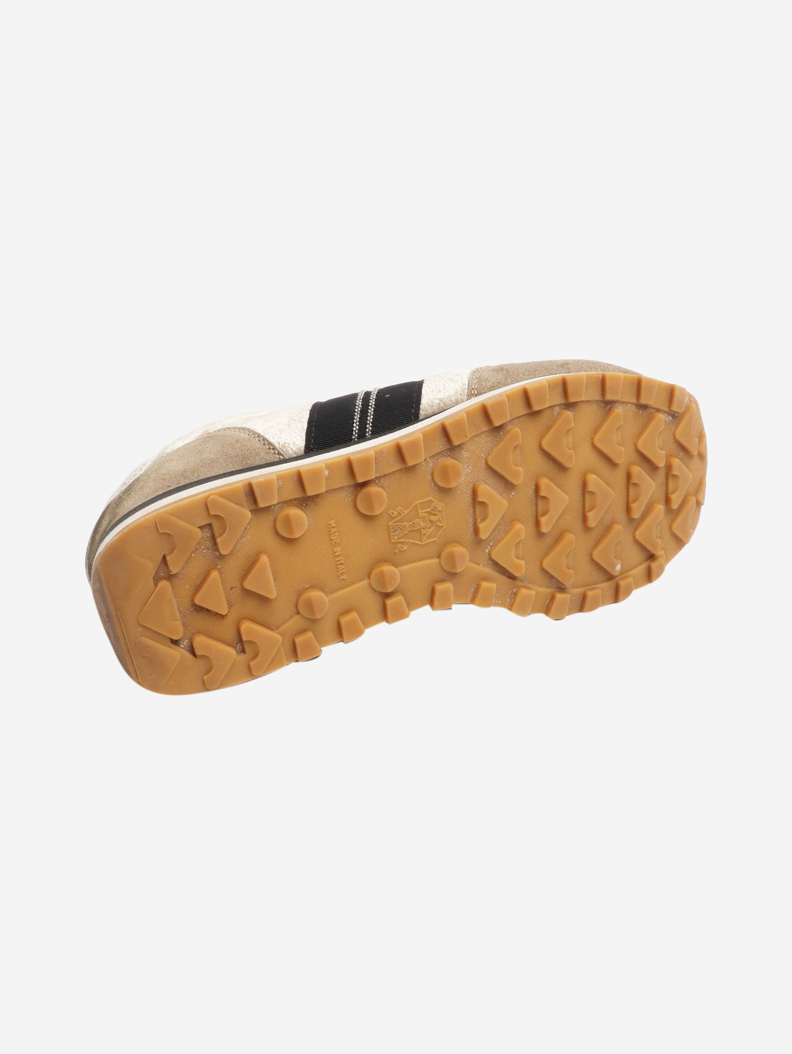 Brunello Cucinelli Taupe velvet and suede trainers - EU 38 Size US 7.5 / IT 37.5 - 6 Thumbnail