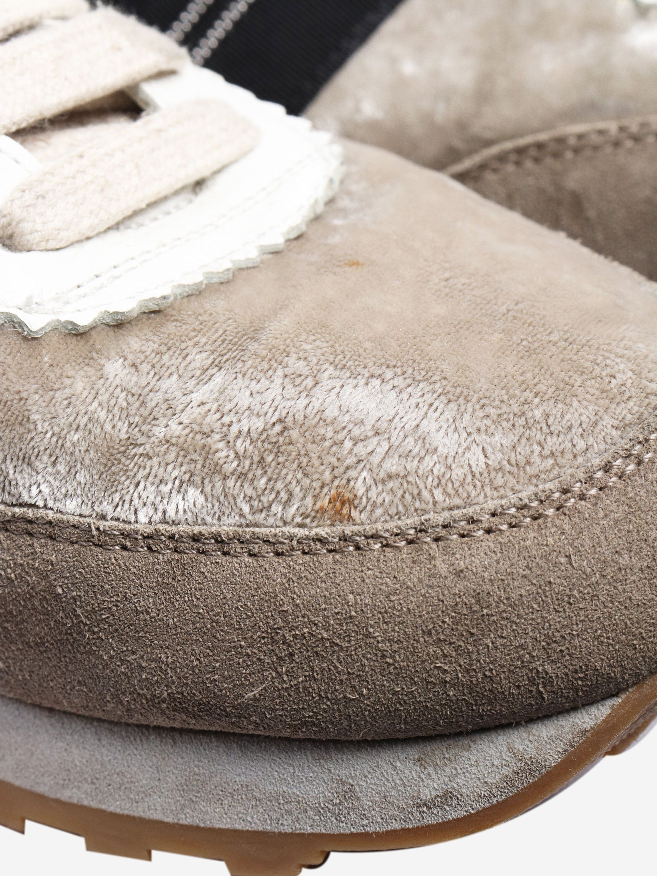 Brunello Cucinelli Taupe velvet and suede trainers - EU 38 Size US 7.5 / IT 37.5 - 5 Thumbnail
