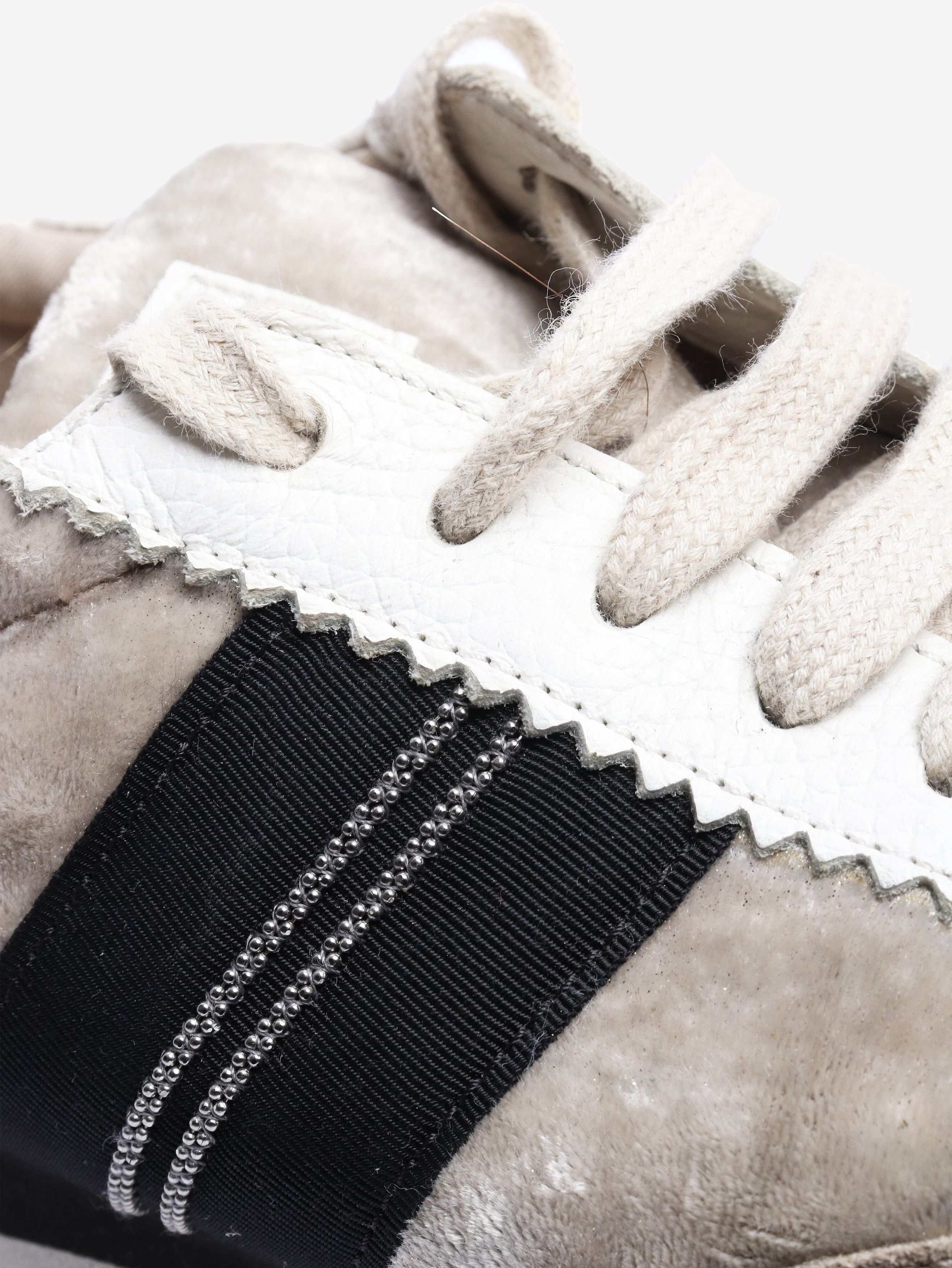 Brunello Cucinelli Taupe velvet and suede trainers - EU 38 Size US 7.5 / IT 37.5 - 4 Thumbnail