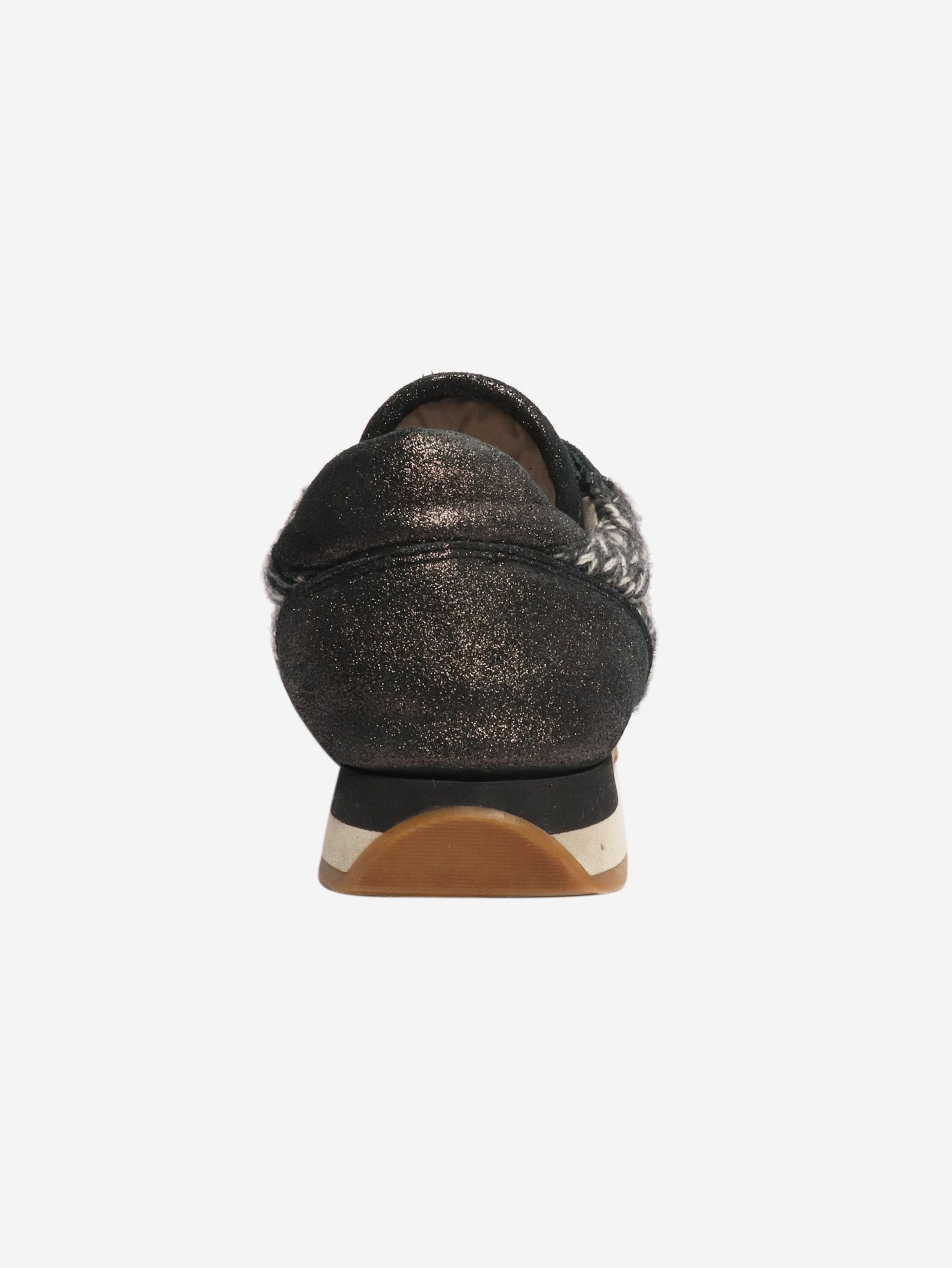 Brunello Cucinelli Dark grey sparkly tweed trainers - EU 38 Size US 7.5 / IT 37.5 - 3 Thumbnail