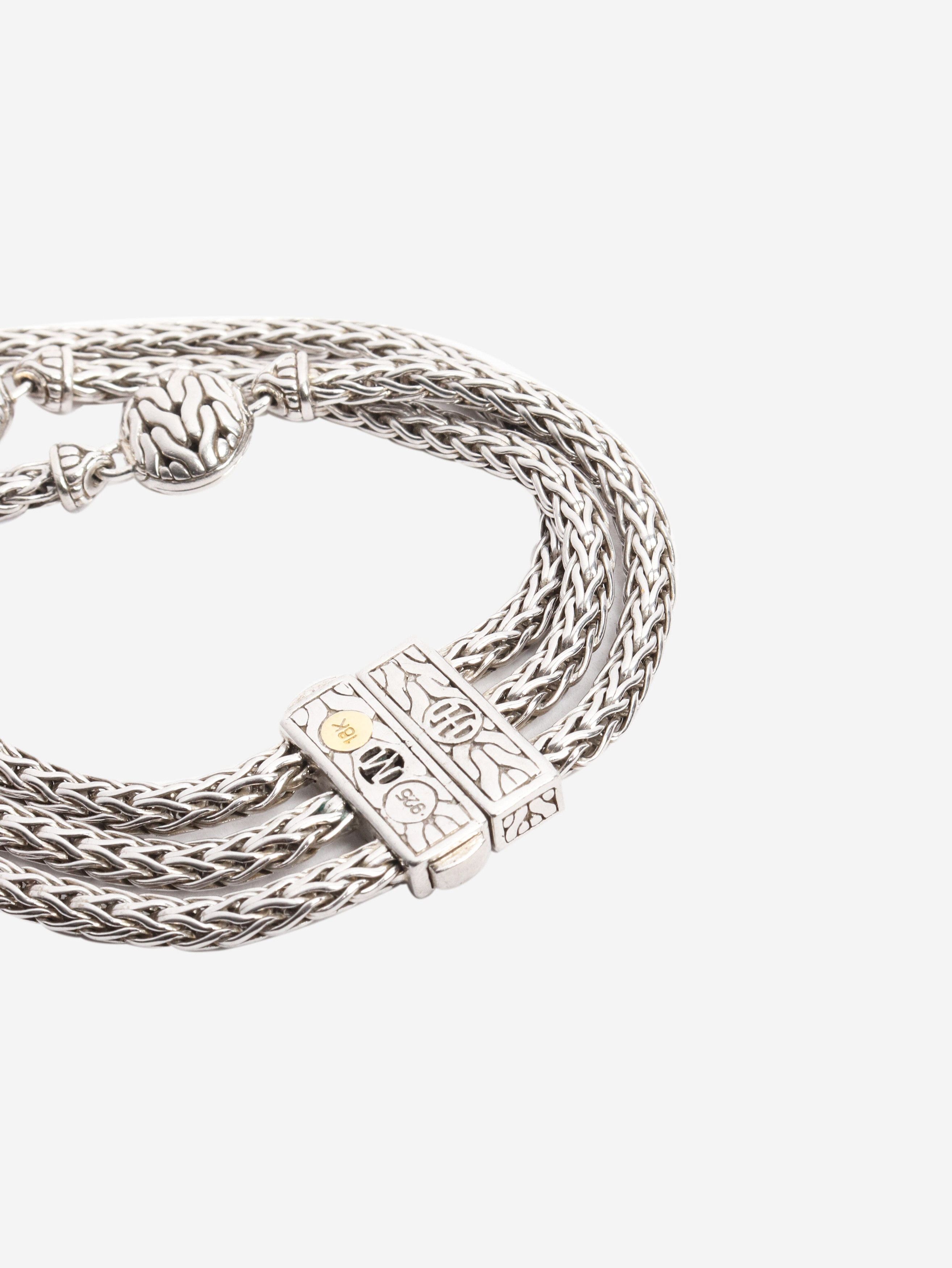 Other Sterling silver Triple Chain diamond-charm bracelet Size ONE SIZE - 6 Thumbnail