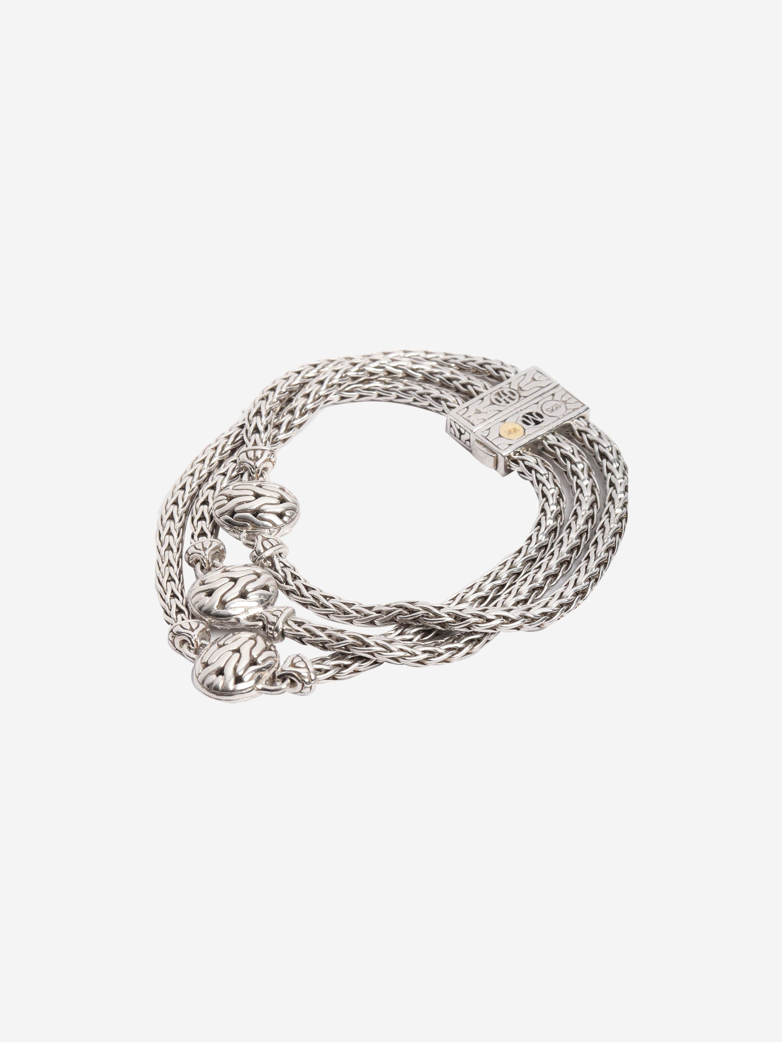 Other Sterling silver Triple Chain diamond-charm bracelet Size ONE SIZE - 5 Thumbnail