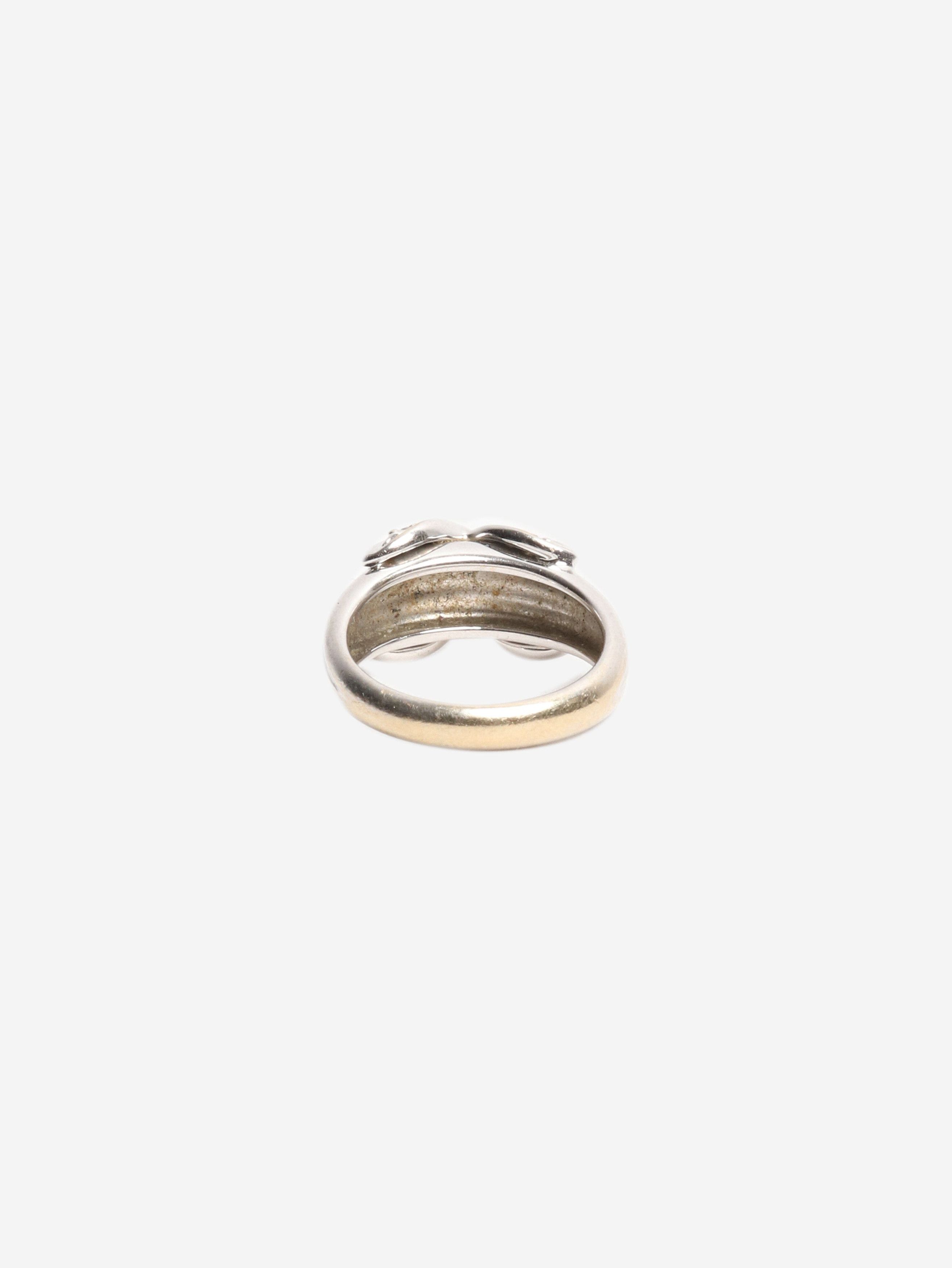 Tiffany & Co. 18k White Gold Schlumberger X ring Size ONE SIZE - 3 Thumbnail