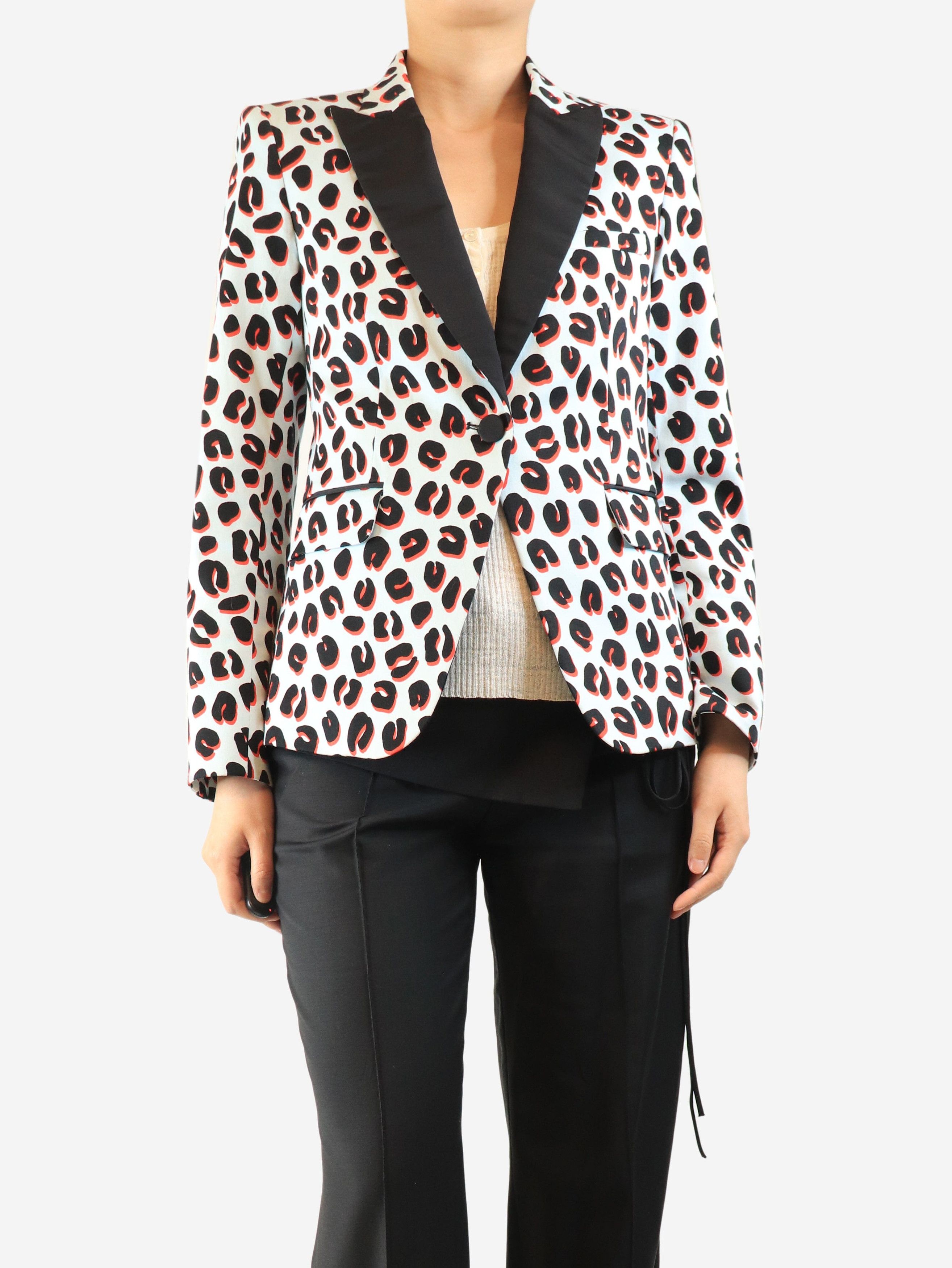 Veronica Beard Blue leopard print blazer - UK 12 Size M / US 6-8 / IT 42-44 - 3 Thumbnail