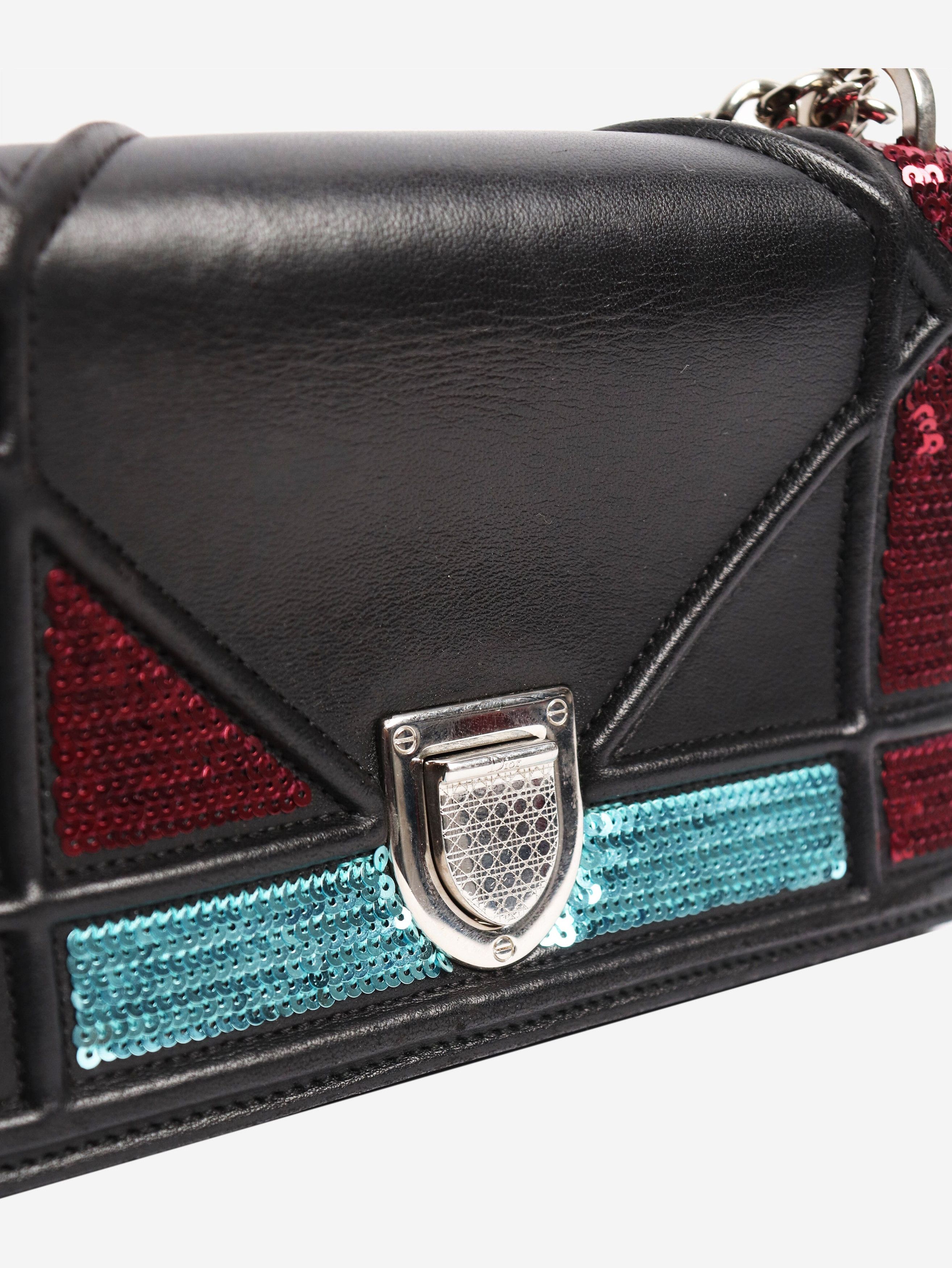 Dior Black small sequin ama crossbody bag Size ONE SIZE - 5 Thumbnail