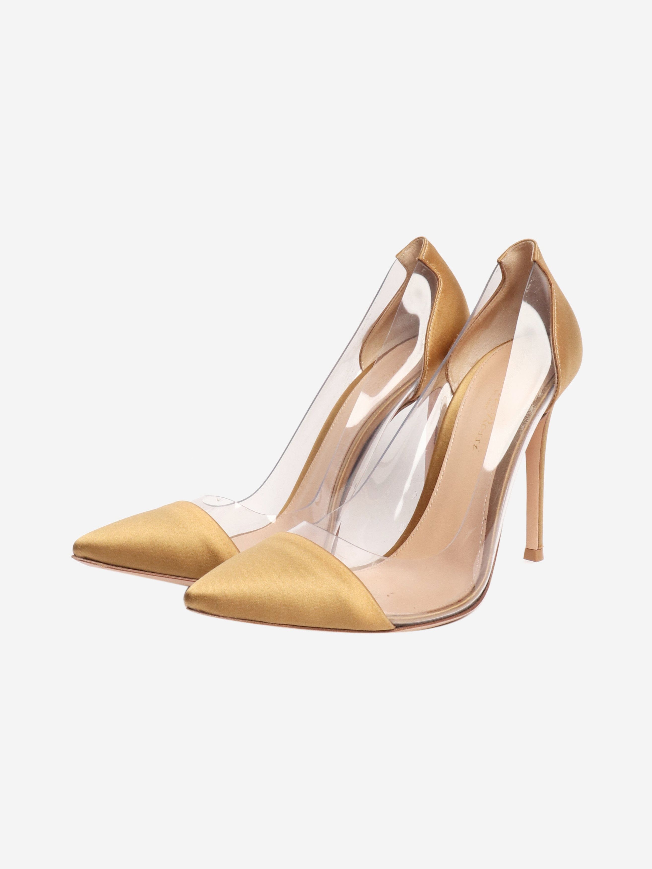 Gianvito Rossi Gold satin pvc heels - EU 37.5 (UK 4.5) Size US 6 / IT 36 - 2 Thumbnail