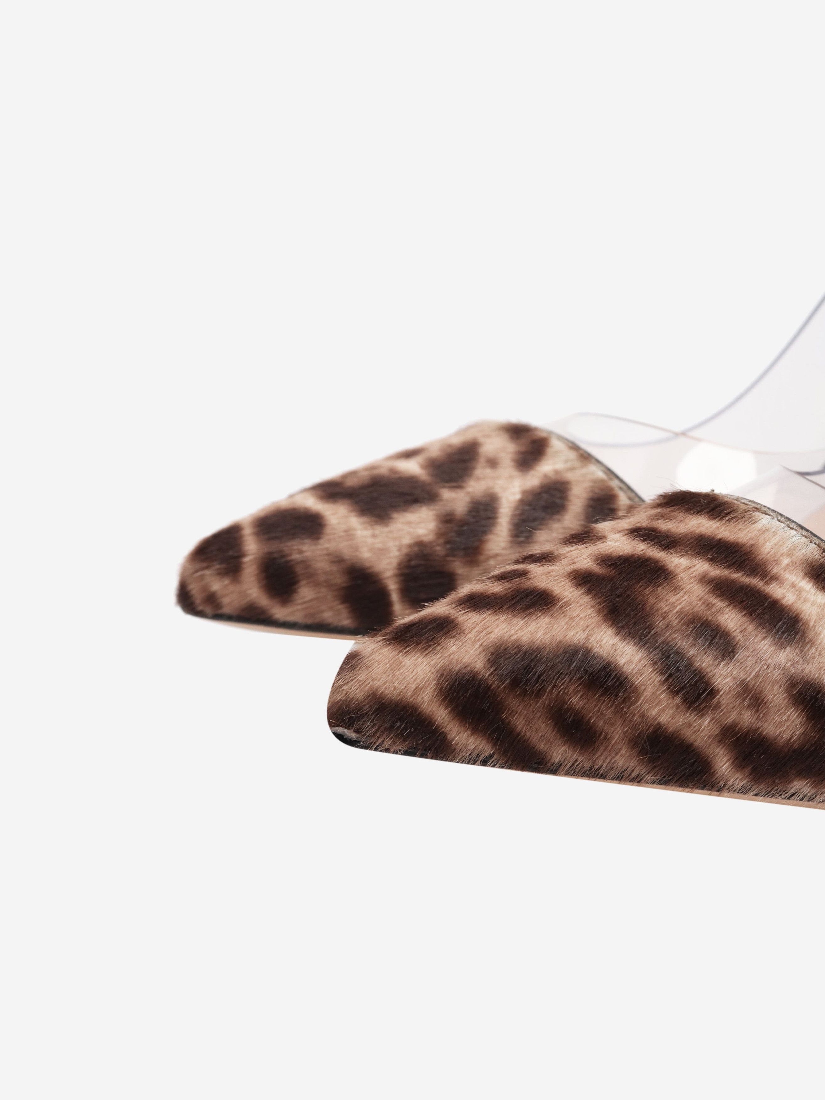 Gianvito Rossi Brown pony hair leopard PVC heels - EU 37.5 (UK 4.5) Size US 6 / IT 36 - 4 Thumbnail