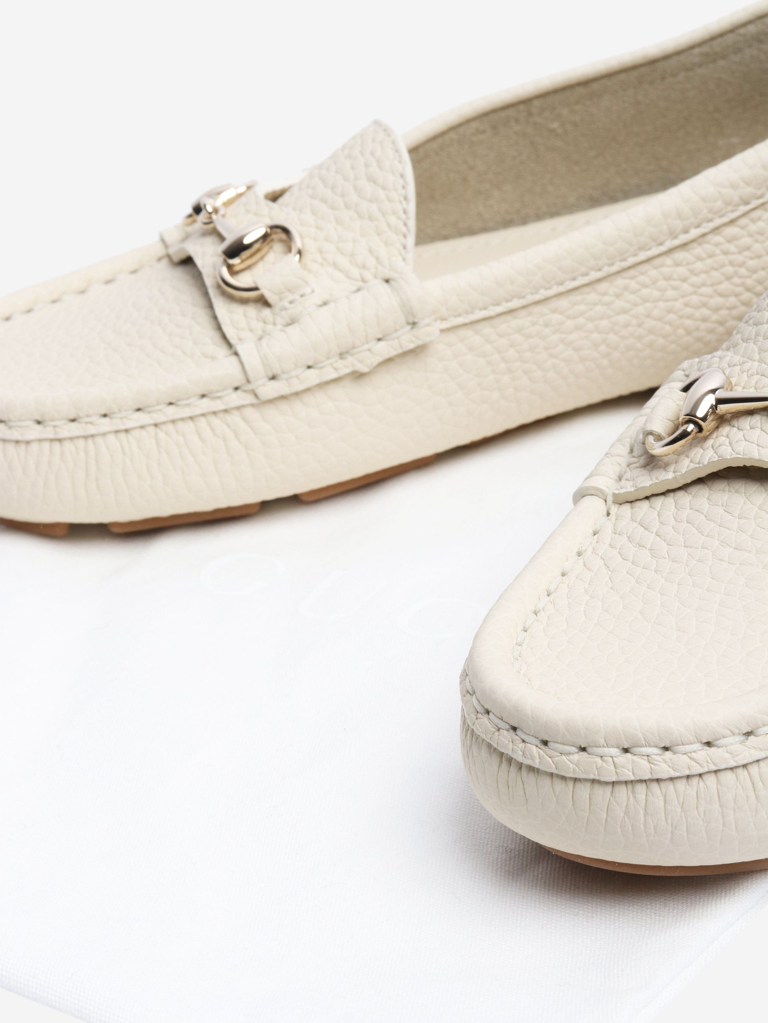 Gucci Cream Horsebit leather loafers - EU 36.5 Size US 5 / IT 35 - 5 Thumbnail