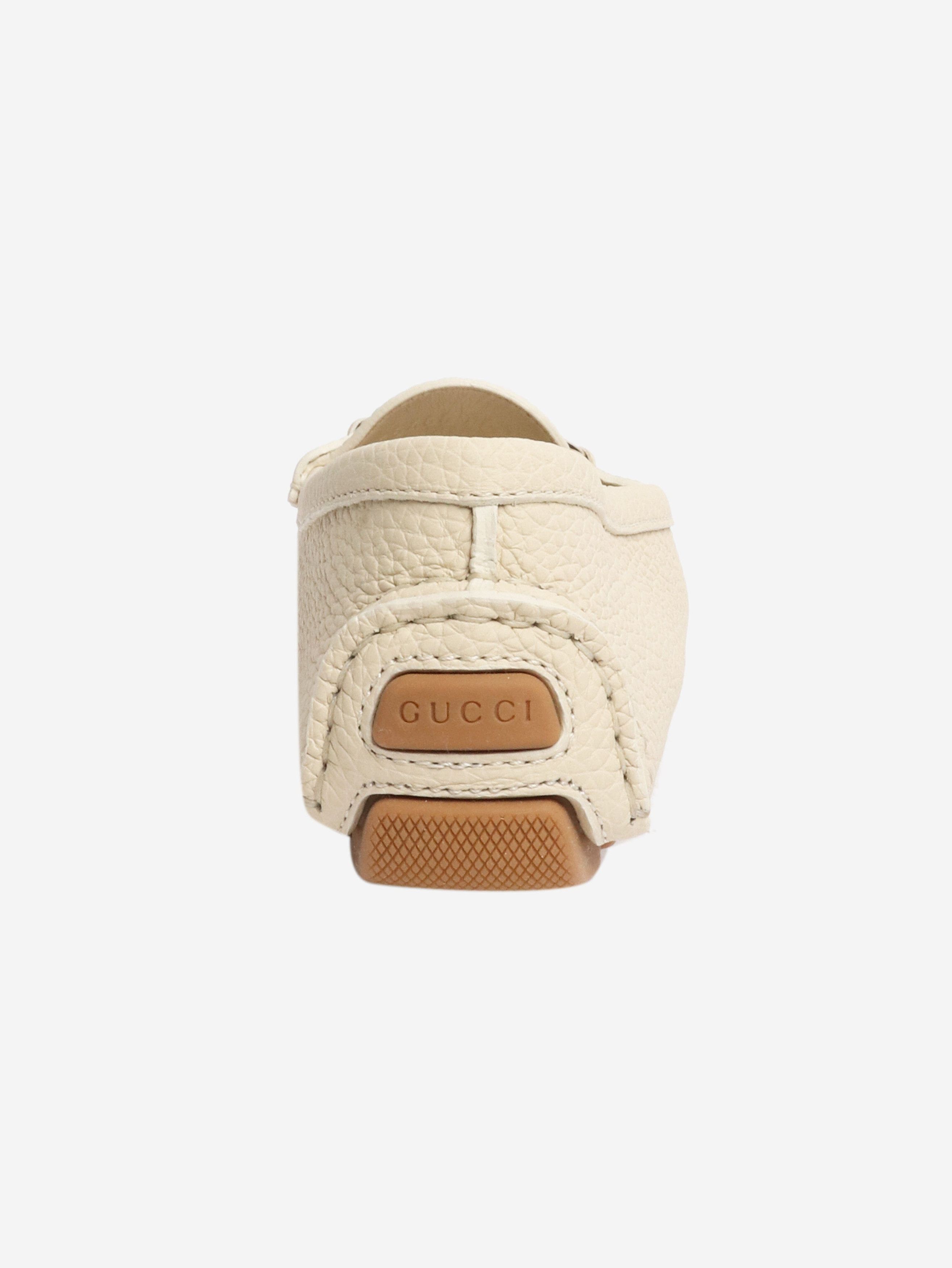 Gucci Cream Horsebit leather loafers - EU 36.5 Size US 5 / IT 35 - 3 Thumbnail